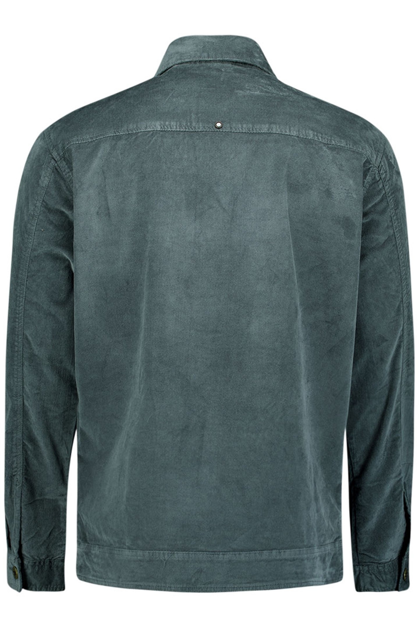 OVERSHIRT BUTTON CLOSURE FINE CORDUROY STRETCH DARK STEEL 2