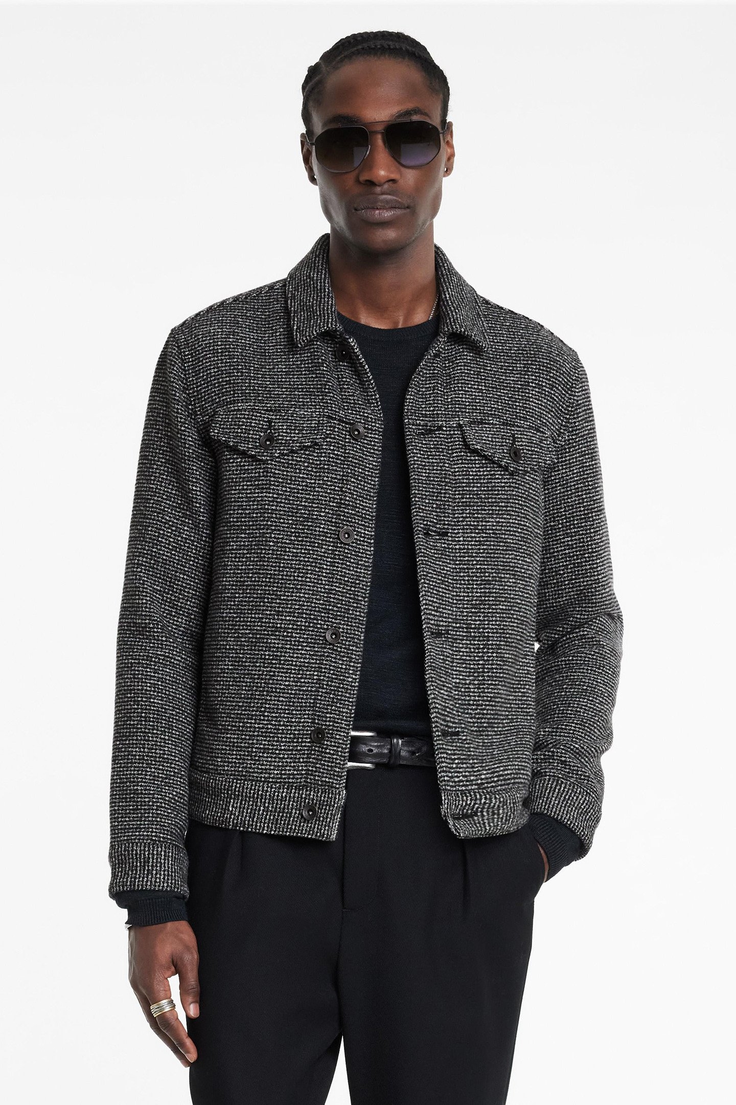 EVANS JACKET BLACK/WHITE 1