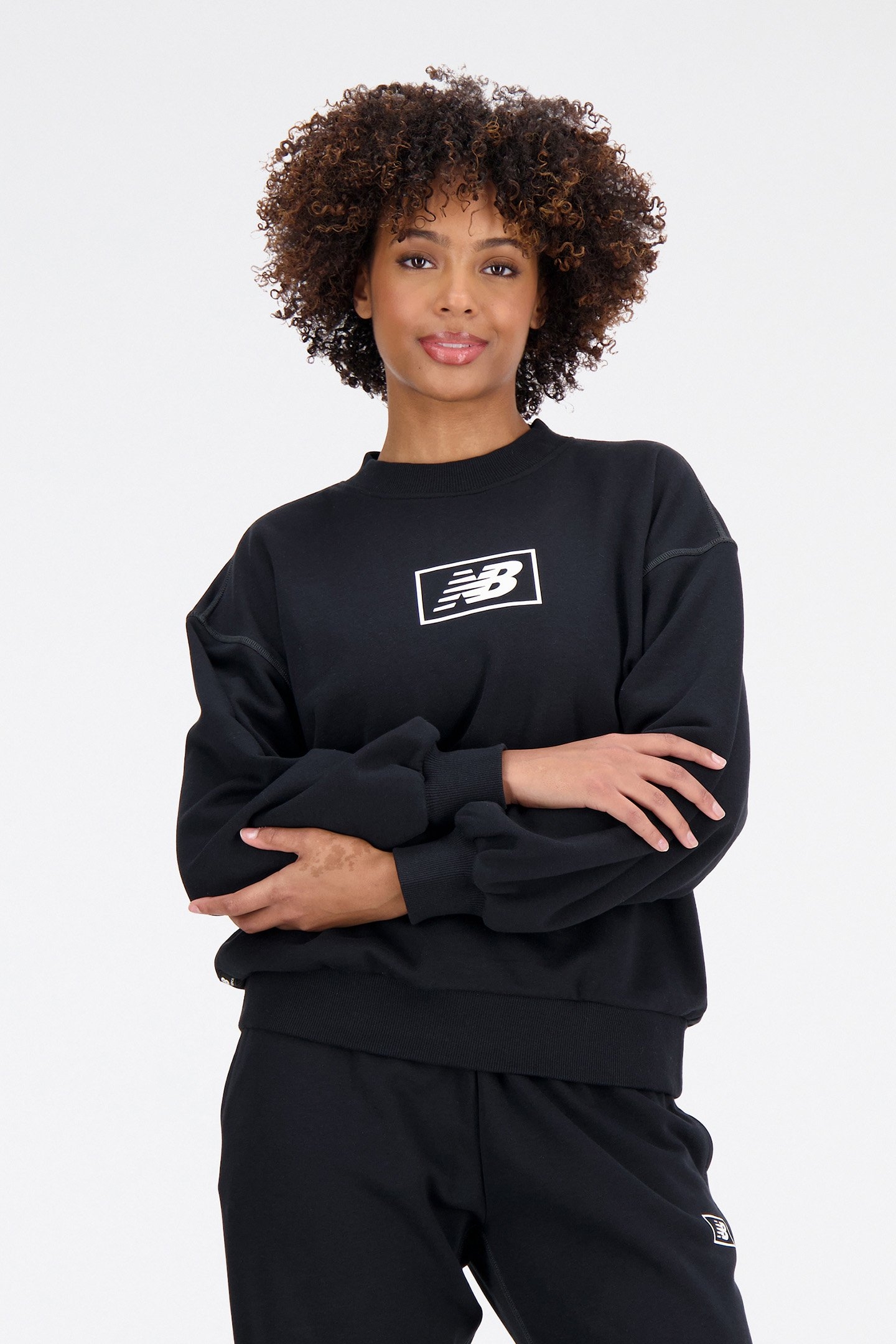 ESSENTIALS FRENCH TERRY CREW BLACK 4