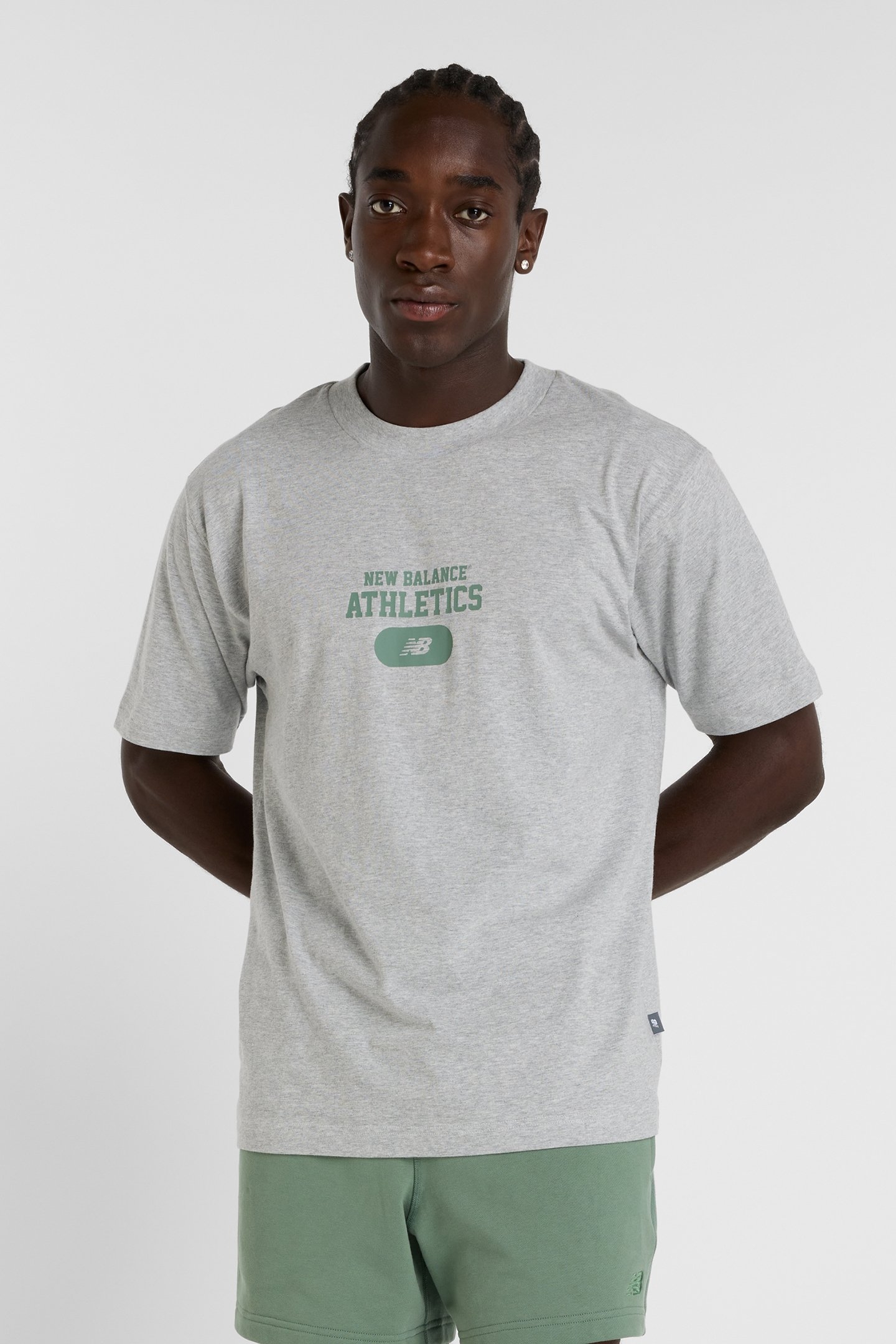 HERITAGE GRAPHIC T-SHIRT ATHLETIC GREY 1