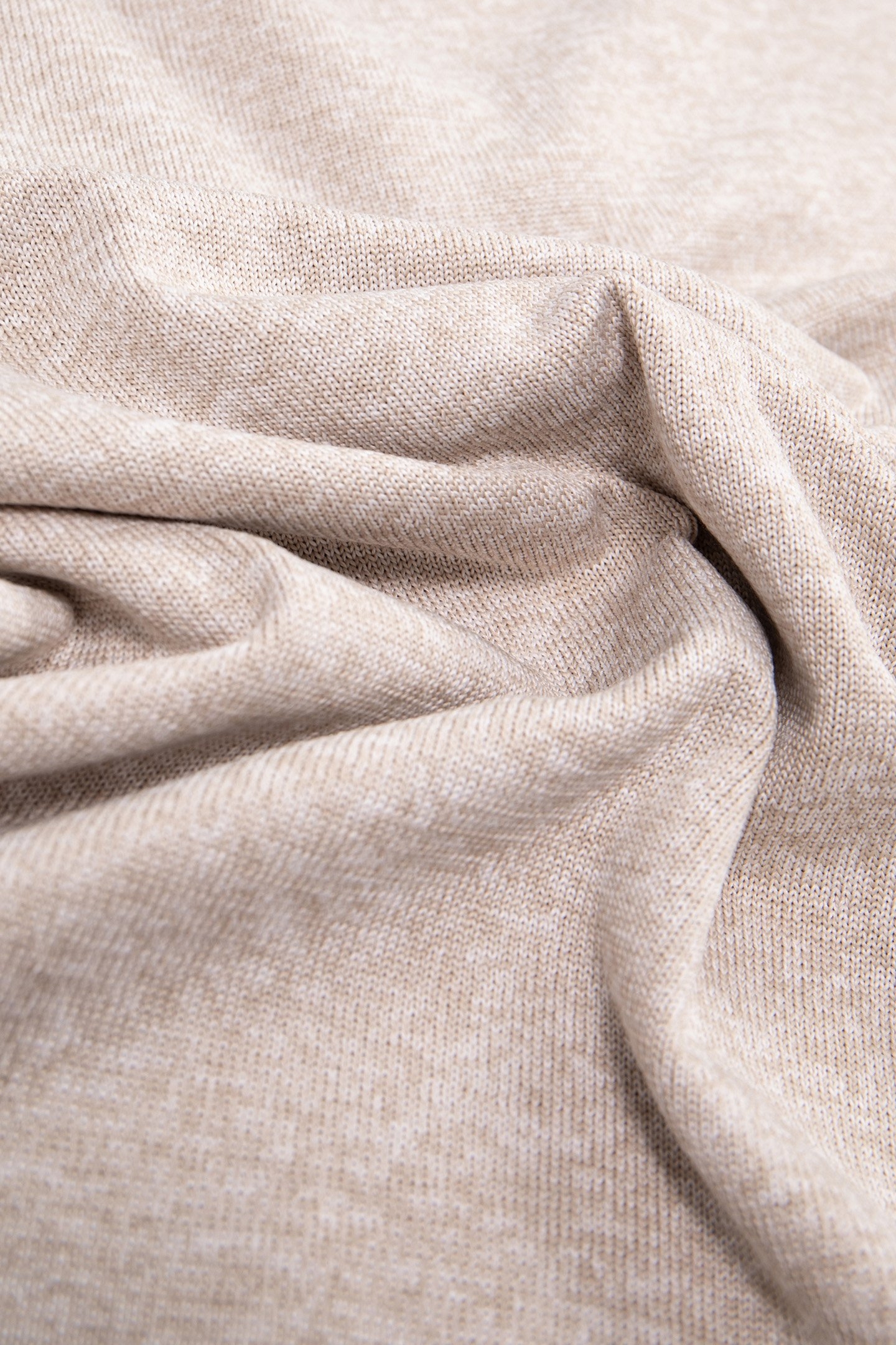 LIGHT BEIGE FINE-KNIT SWEATER 7