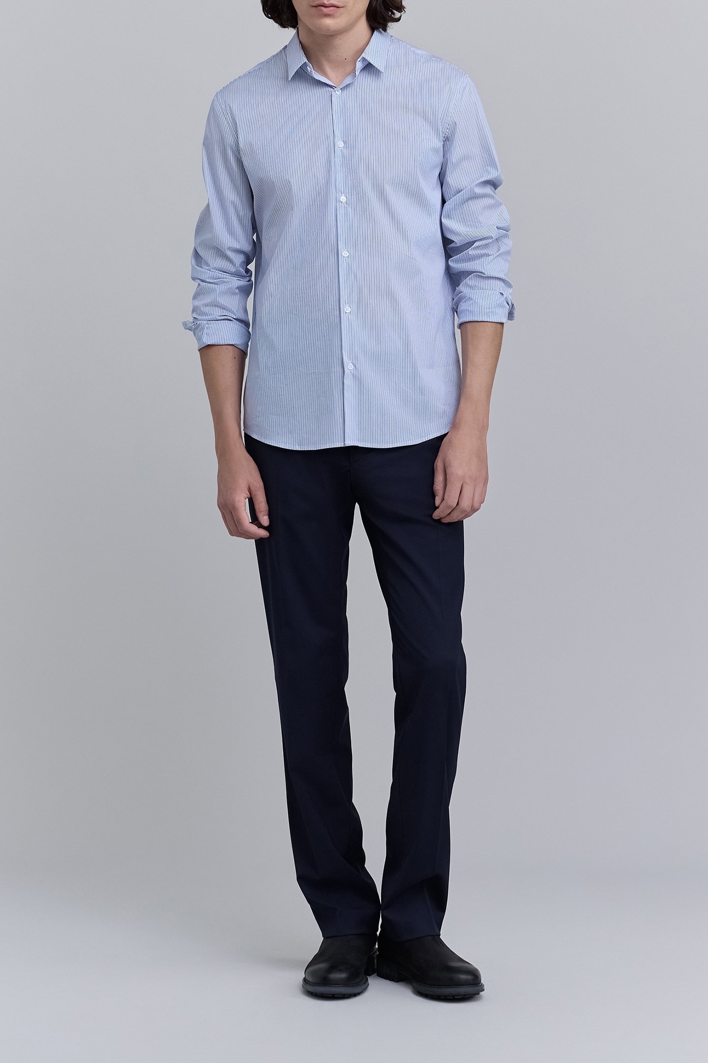 OFF-WHITE SLIM SHIRT WITH TWO-TONE STRIPES 3