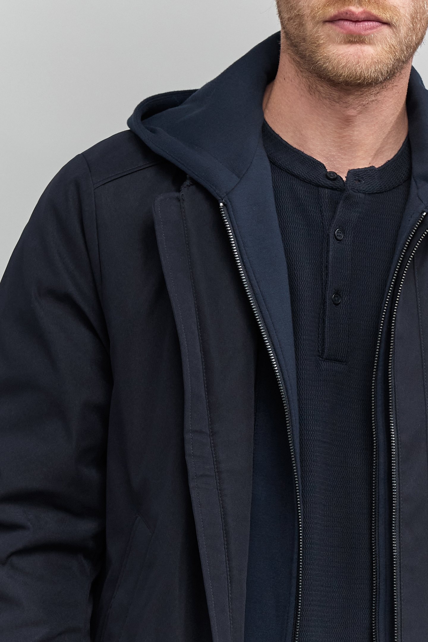 NAVY BOMBER WITH TRIM 7