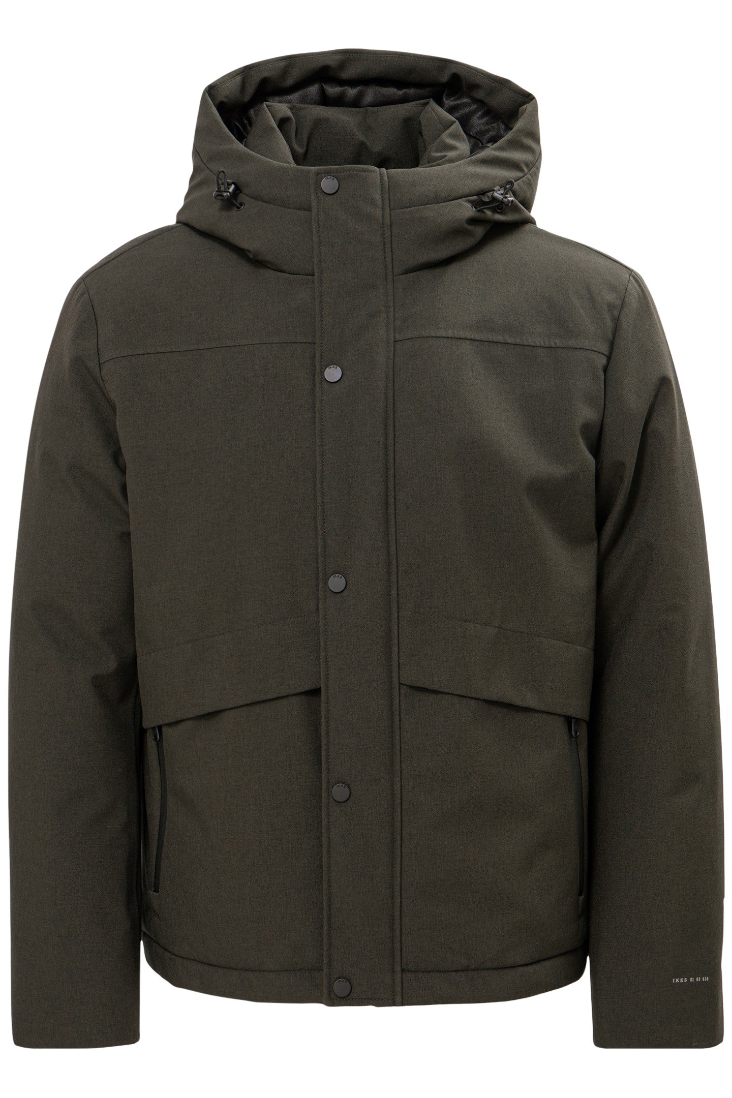 WATERPROOF BREATHABLE GRANULATED NYLON KHAKI JACKET 3