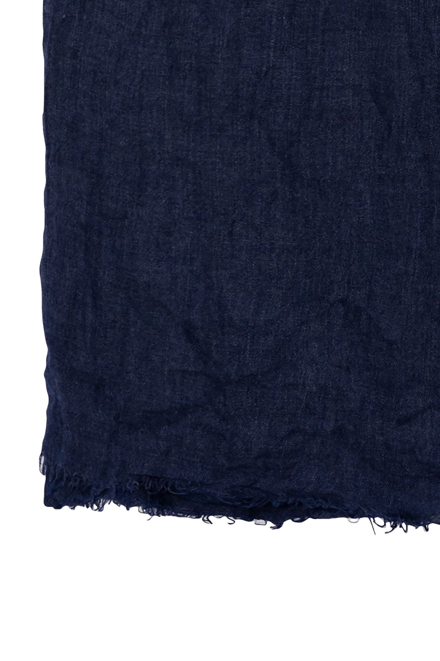 PLAIN NAVY CHEQUE WITH FRINGED EDGES 2