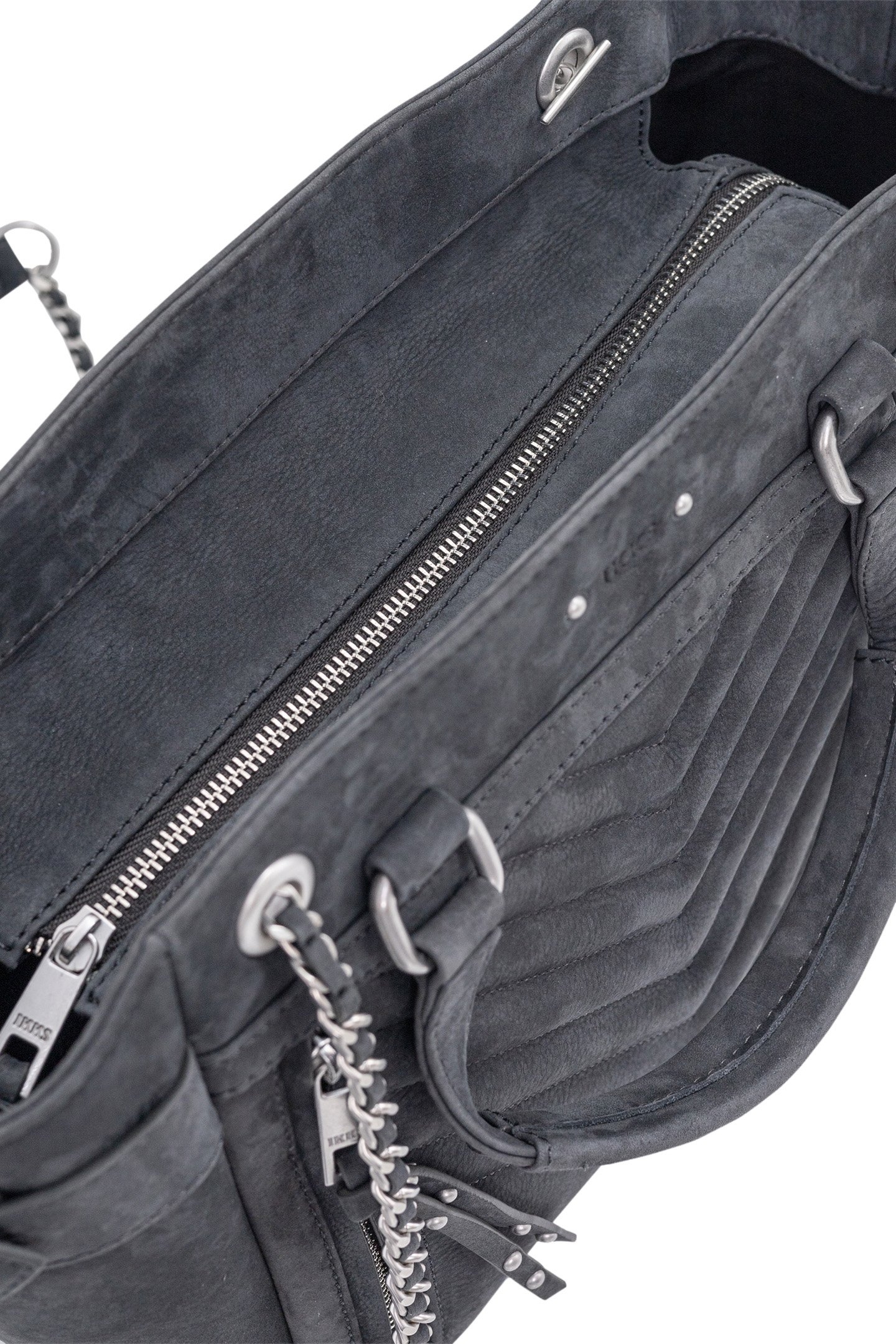 BAG 1440 GREY NUBUCK LEATHER 4