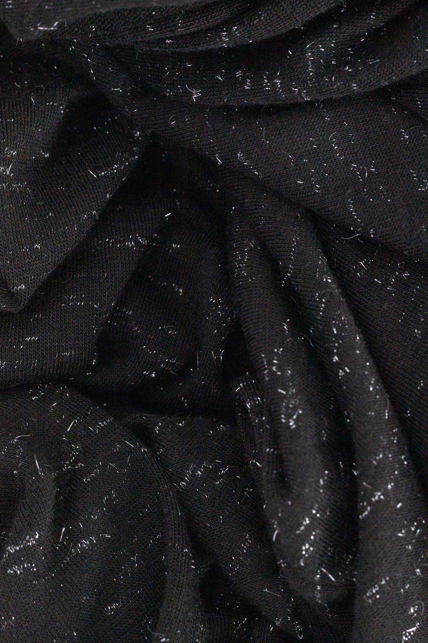 BLACK SEQUINED T-SHIRT WITH JEWELLED SHOULDER STRAPS 3