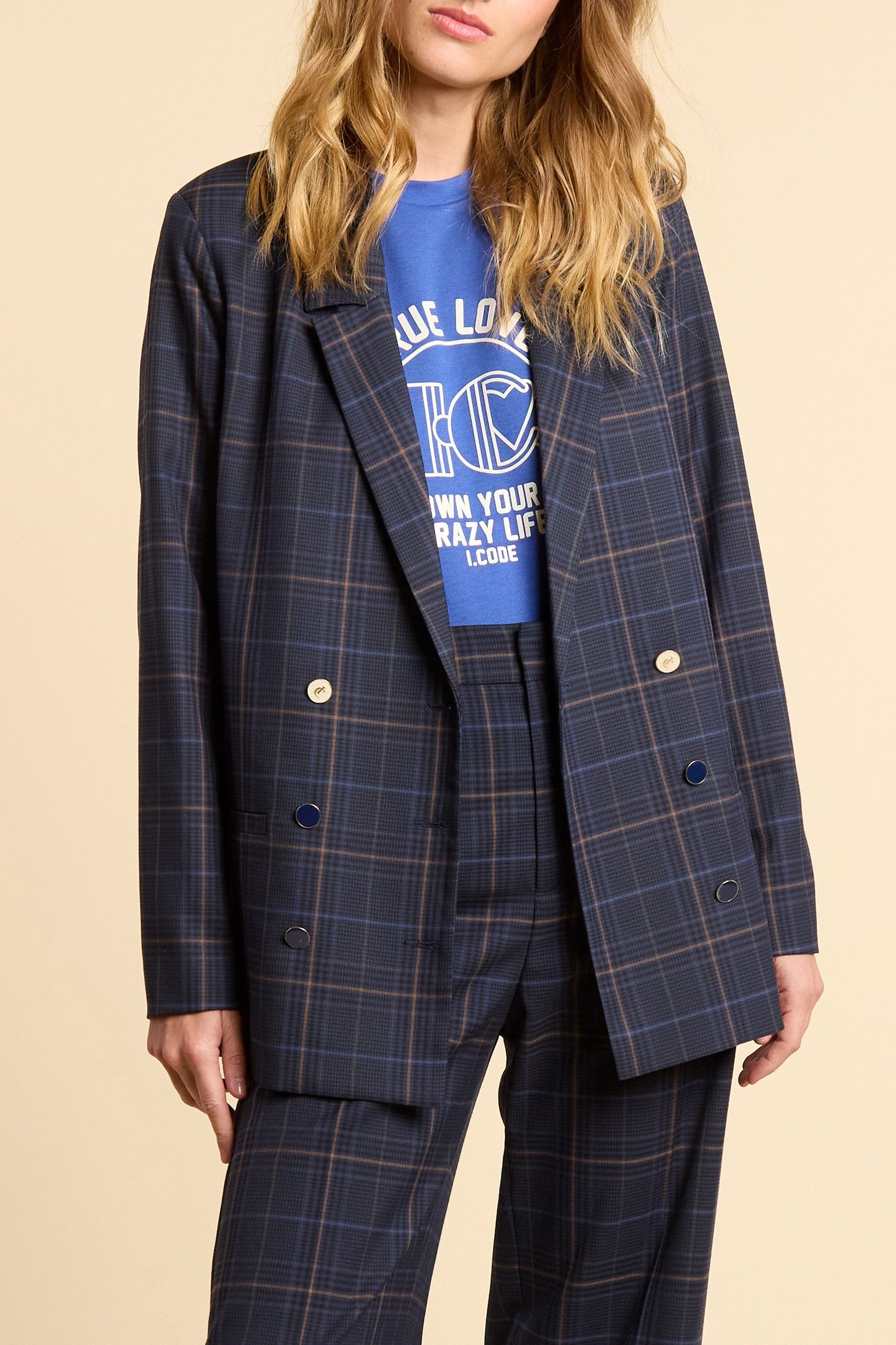 SKY BLUE T-SHIRT WITH IRIDESCENT SLOGAN 4