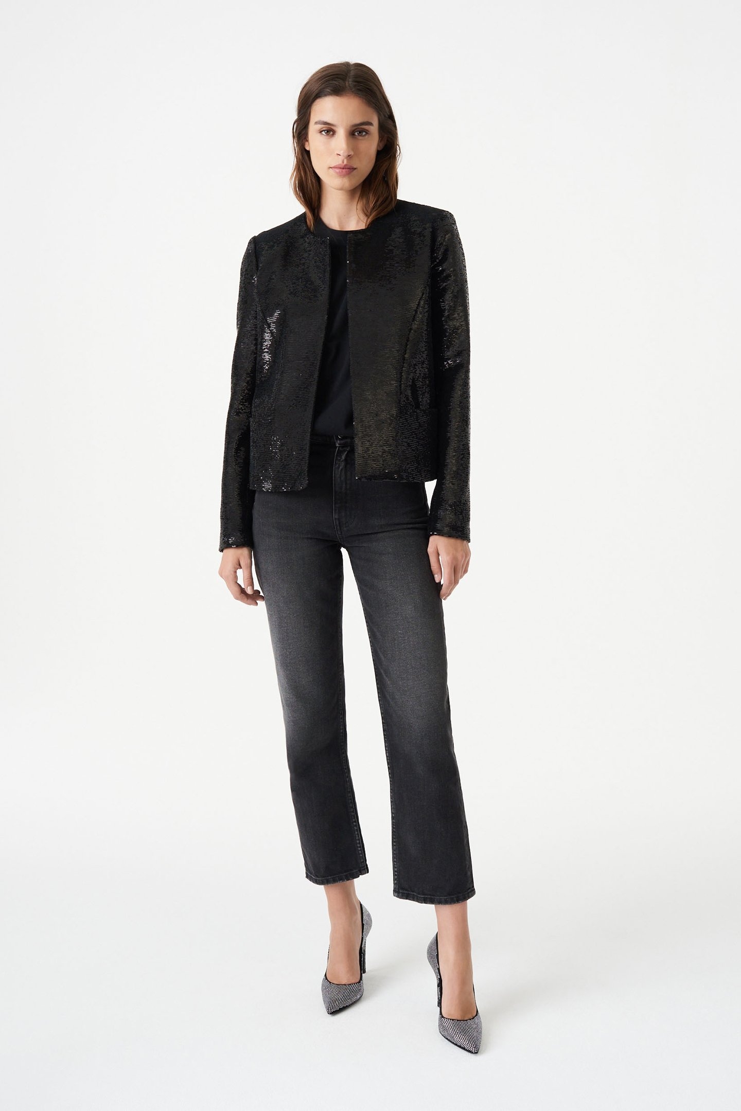 CHOLENA JACKET BLACK SEQUINS 2