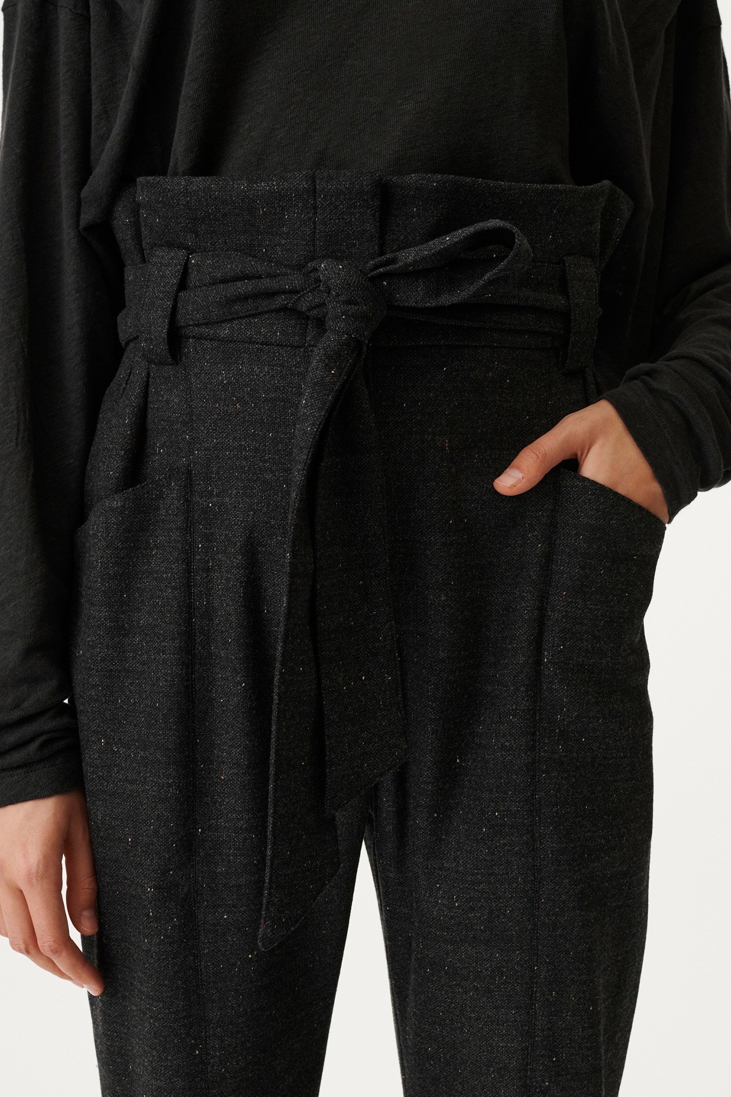 LONYA TROUSER DARK GREY/BLACK 5