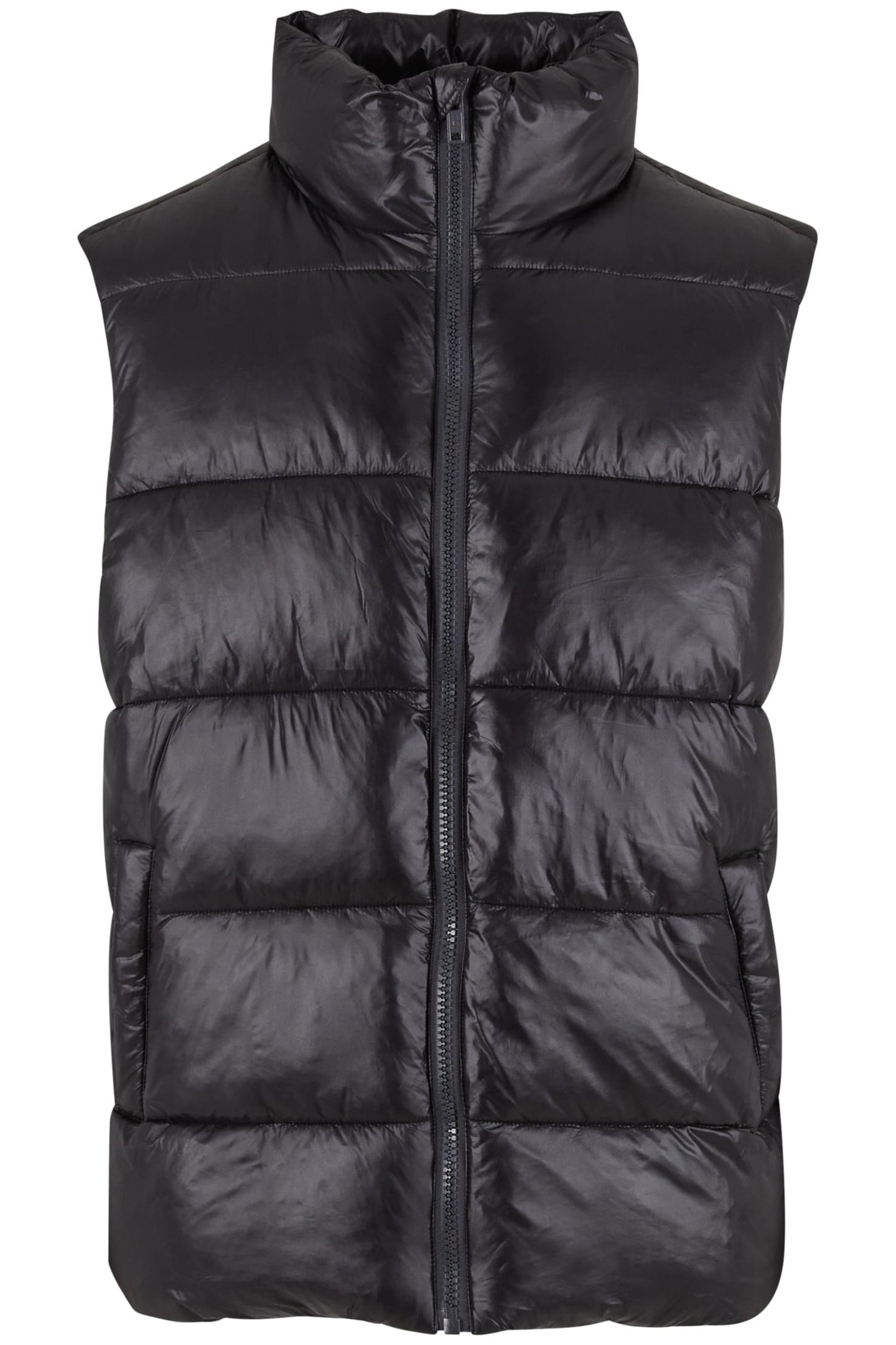 RECYCLED BIG PUFFER VEST BLACK 1