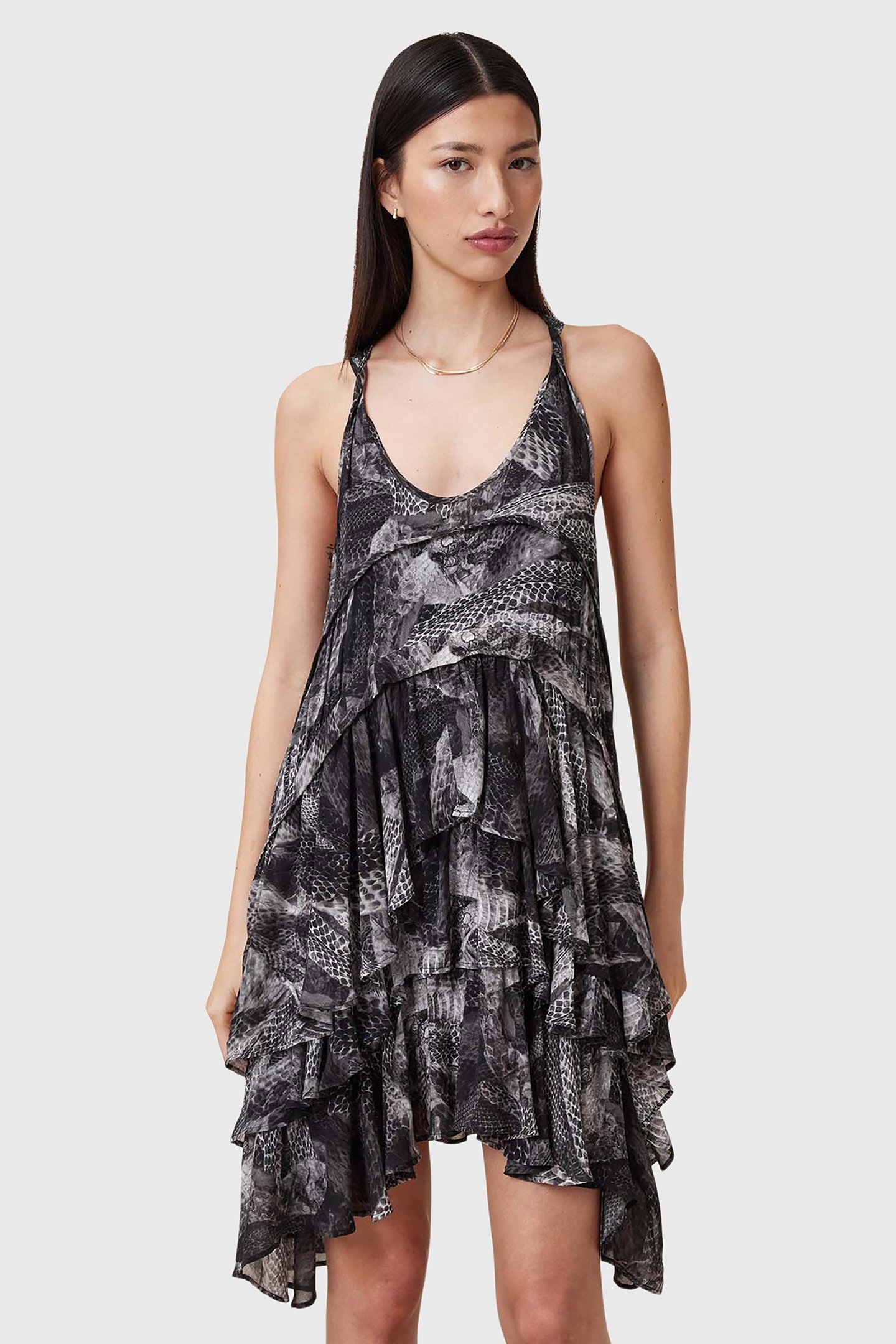 CAVARLY MINI DRESS EVOLVE SLATE GREY 1