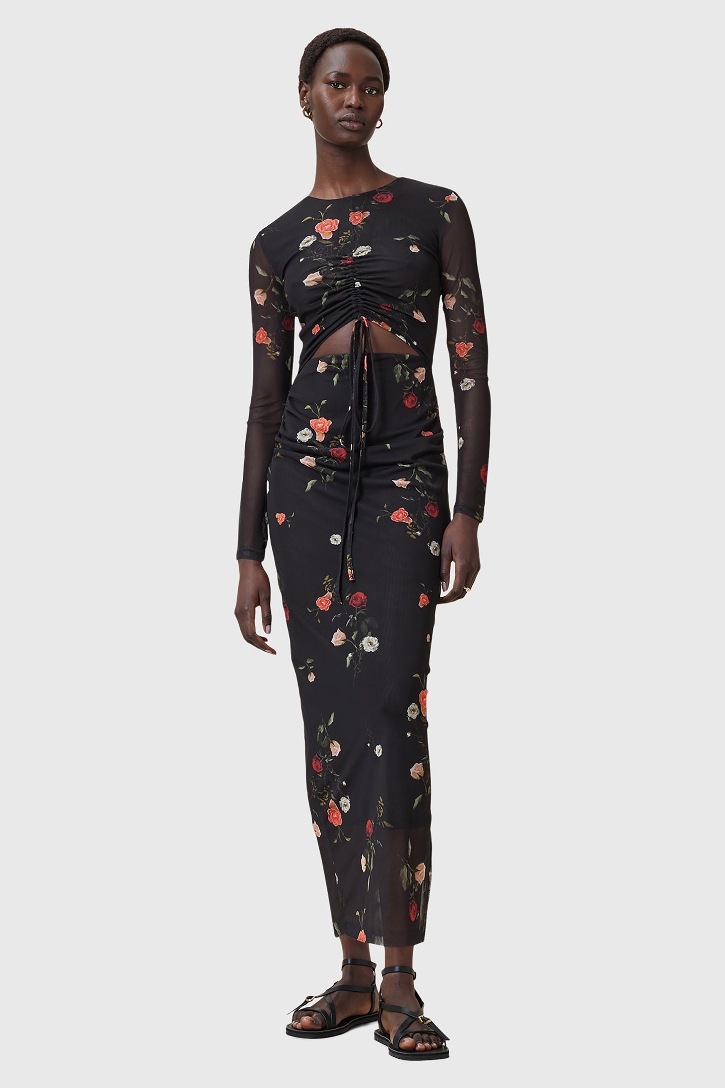 KATHY MESH DRESS BRIAR BLACK 1