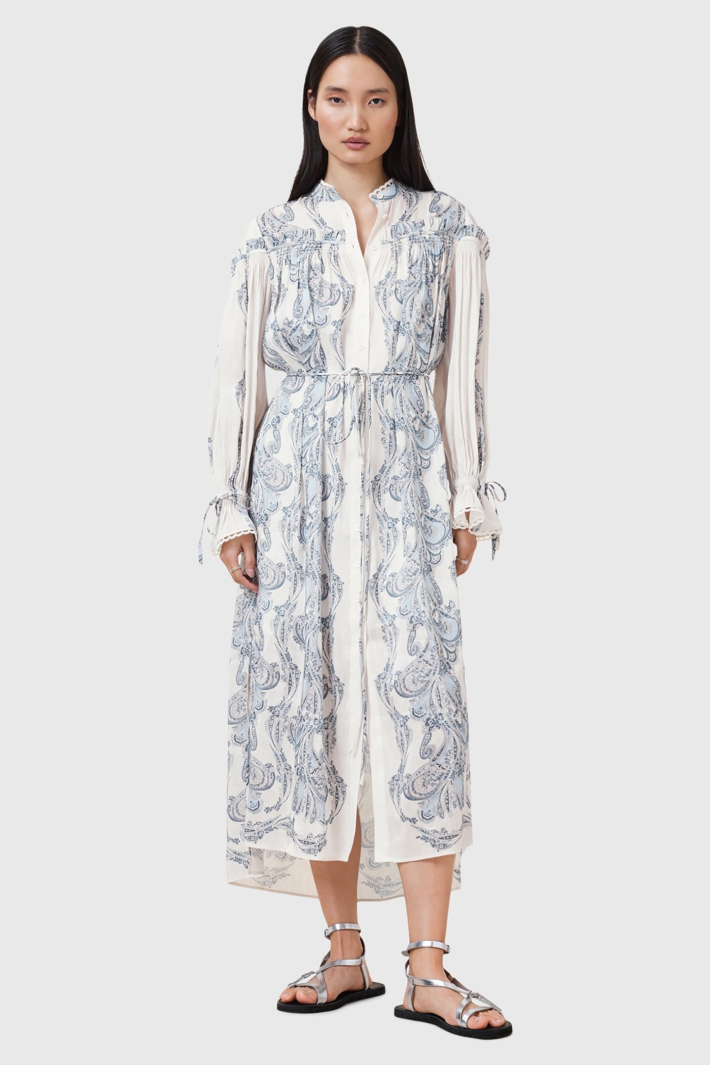 DELPHINE SHIRT DRESS LITA SOFT BLUE 1