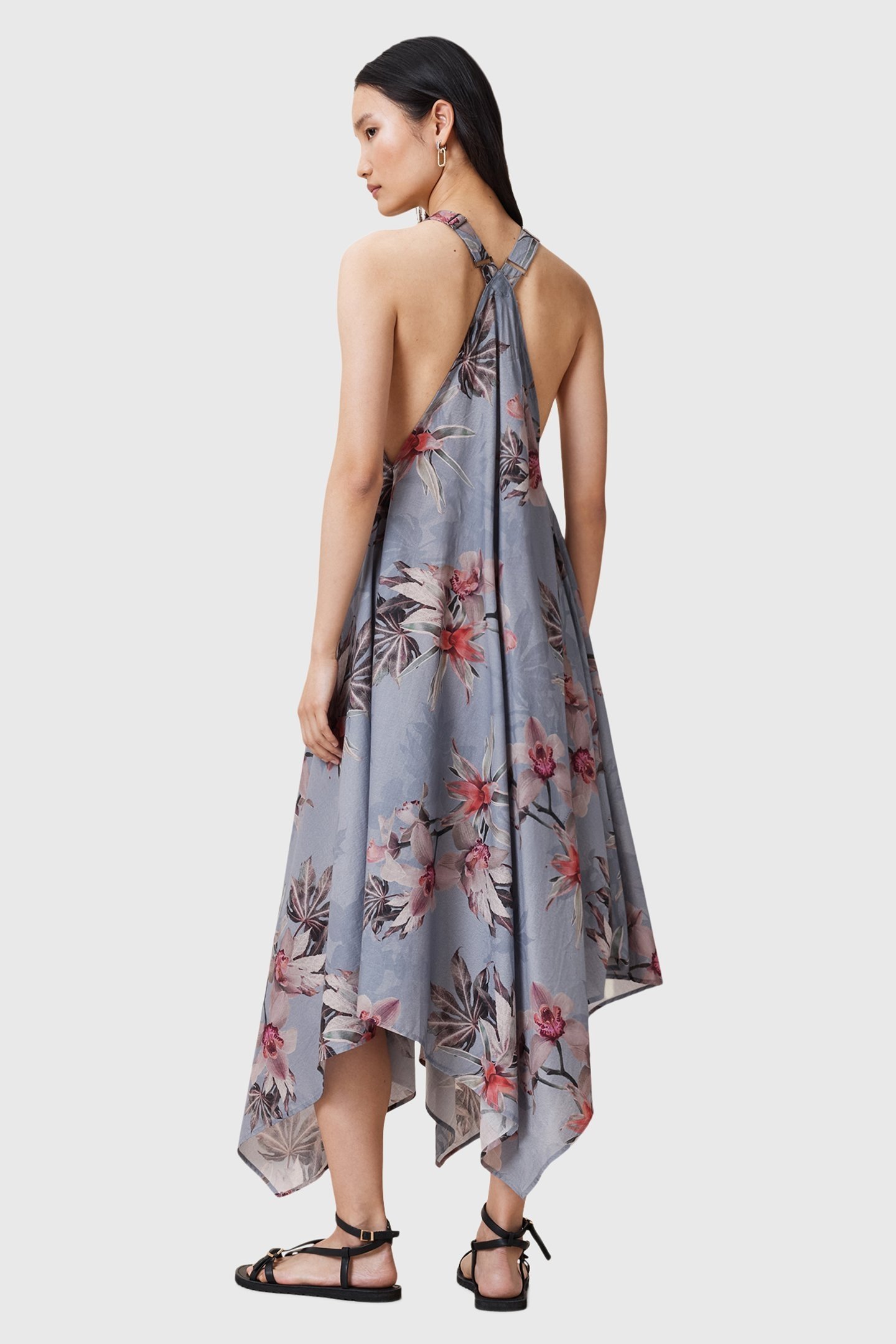 LIL DRESS ADENA DUSTY BLUE 2