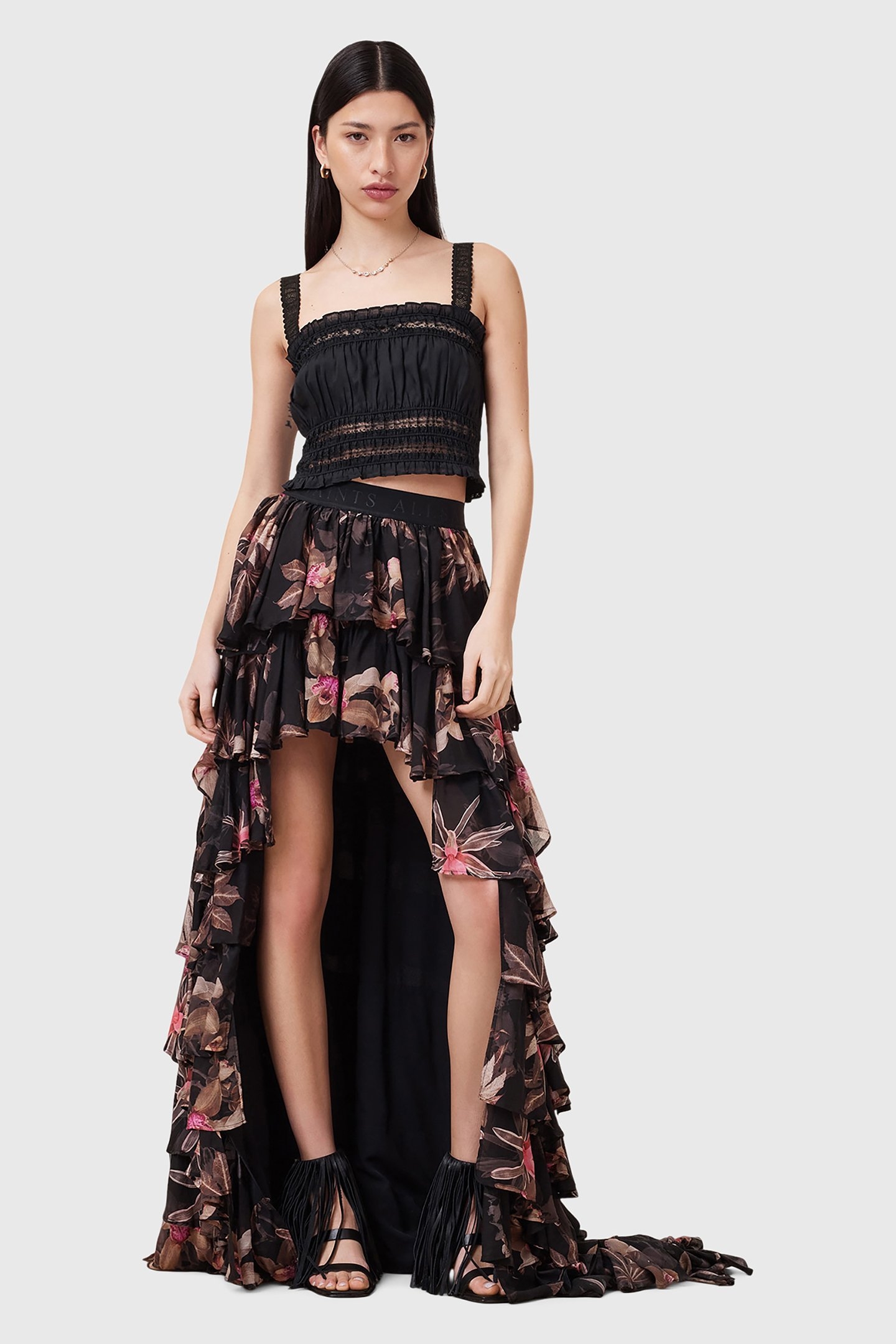 CAVARLY MAXI SKIRT ADENA BLACK 6