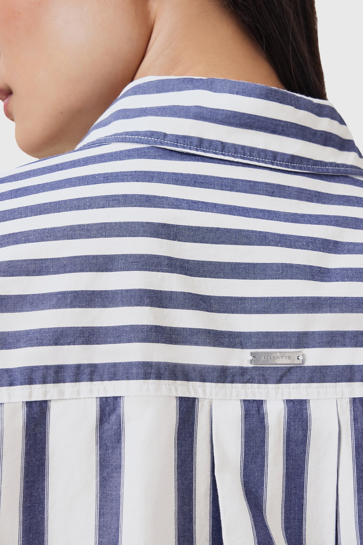 SHANNON STRIPE SHIRT WHITE/BLUE 7