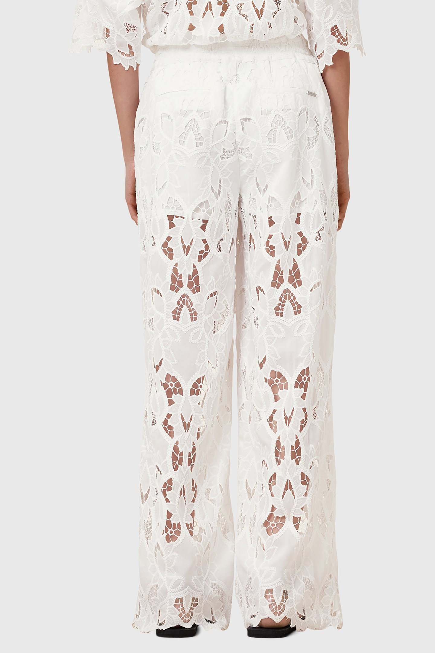 CHARLI EMB TROUSER SNOW WHITE 2