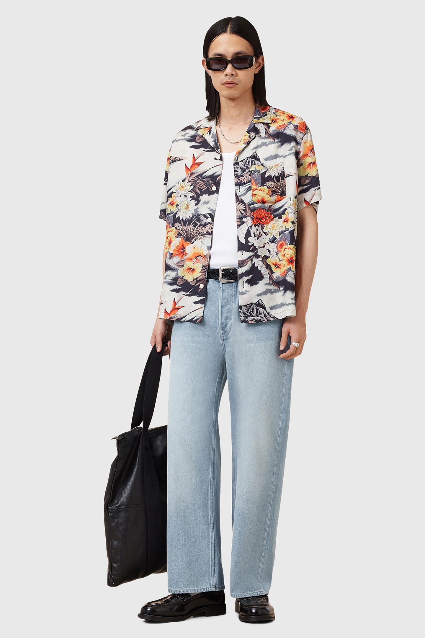 OSCANI SS SHIRT JET BLACK 5