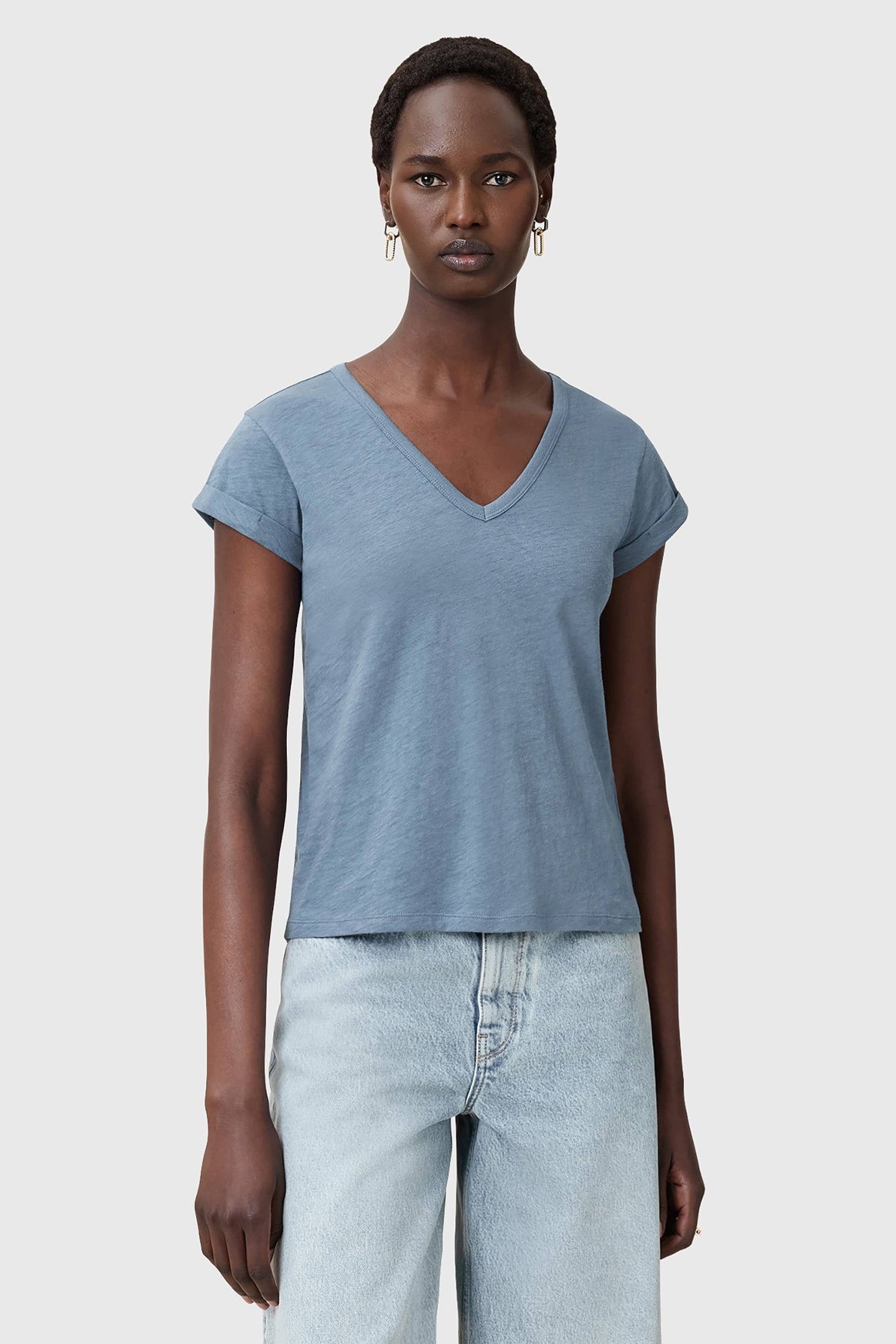 ANNA V TEE FLINT STONE BLUE 1