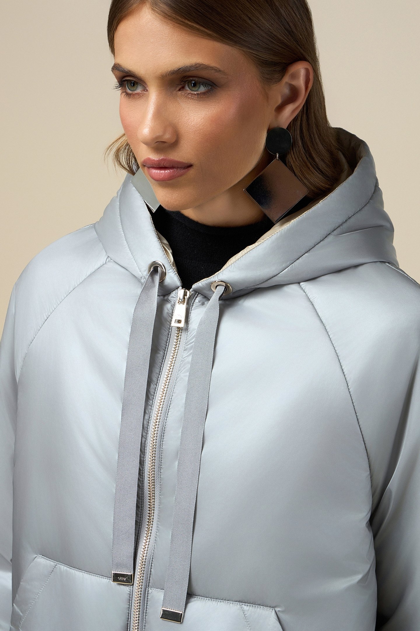 LIGHTWEIGHT DOWN JACKET WITH HOOD GREY 4
