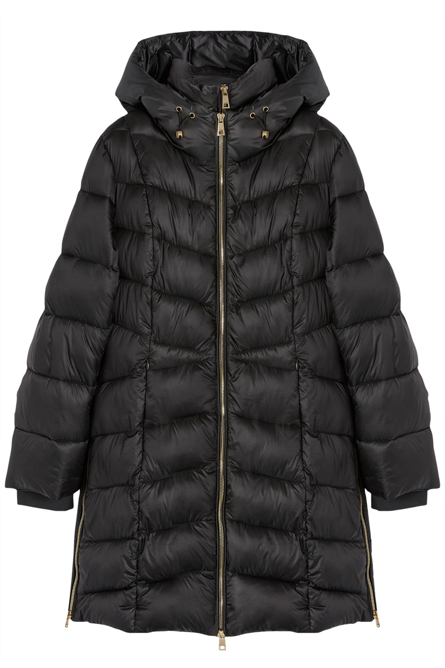 HOODED SLIM DOWN JACKET GREY 4