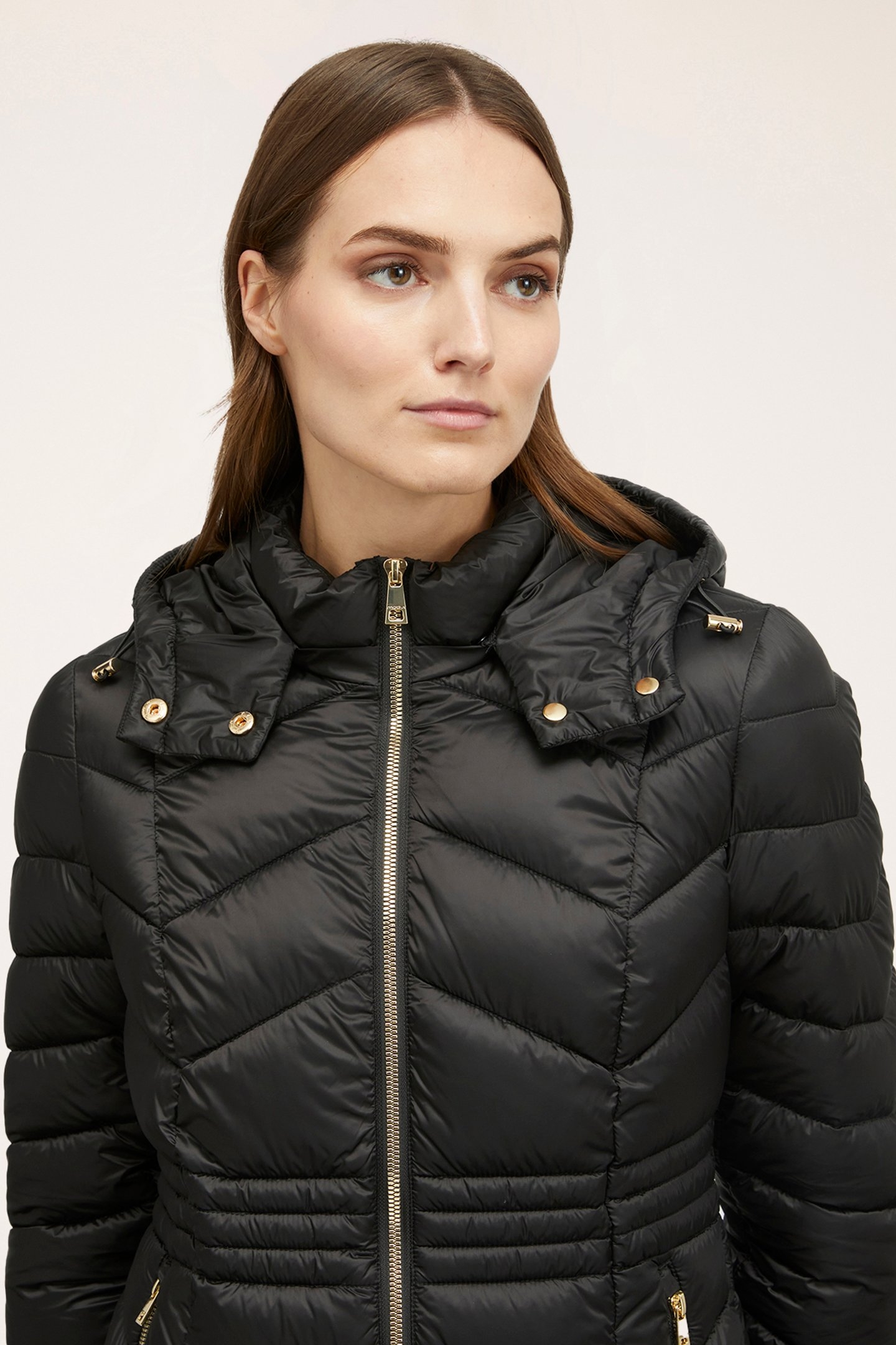 PADDED JACKET WITH HOOD BLACK 5