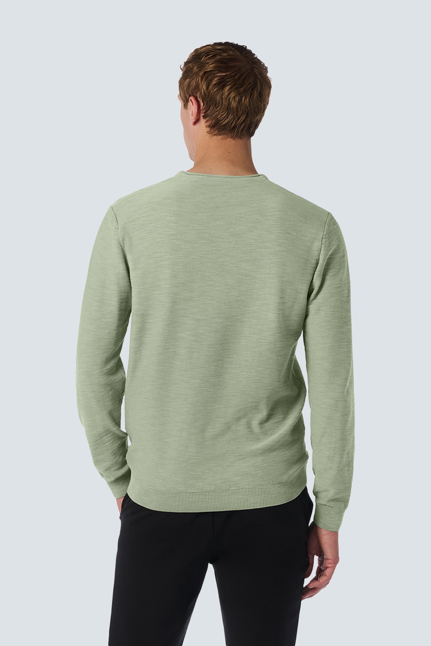 PULLOVER CREWNECK GARMENT DYED + STONE WASHED SMOKE 2