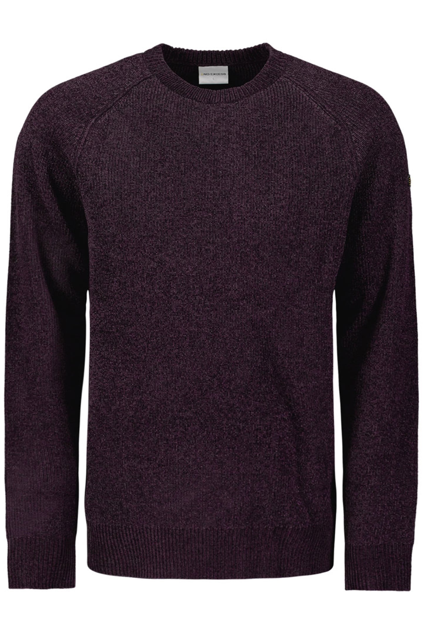 PULLOVER CREWNECK 2 COLOURED CHENILLE AUBERGINE 4