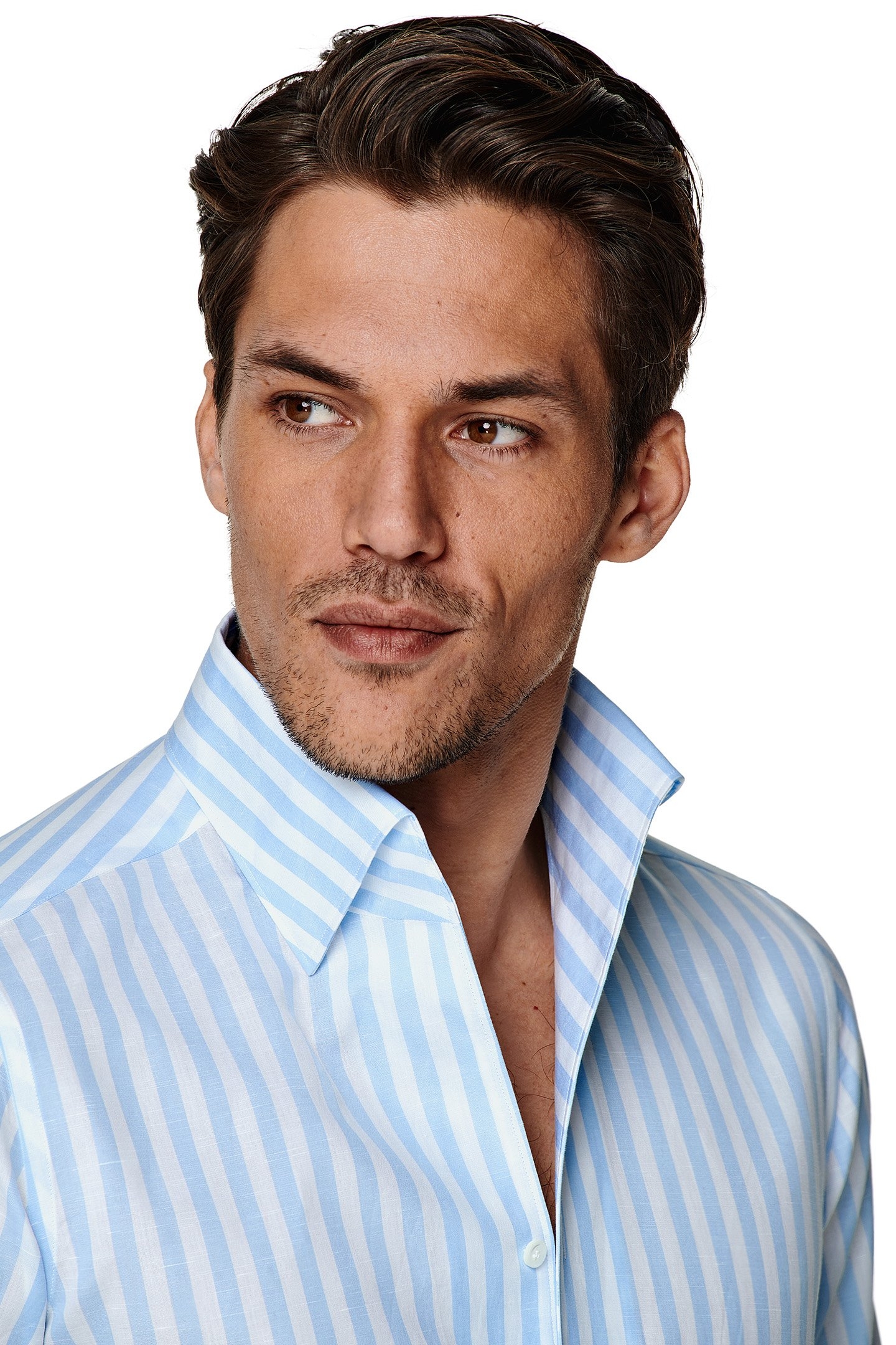 LUXURY BLUE STRIPE ONE PIECE CO/LI LIGHT BLUE 3