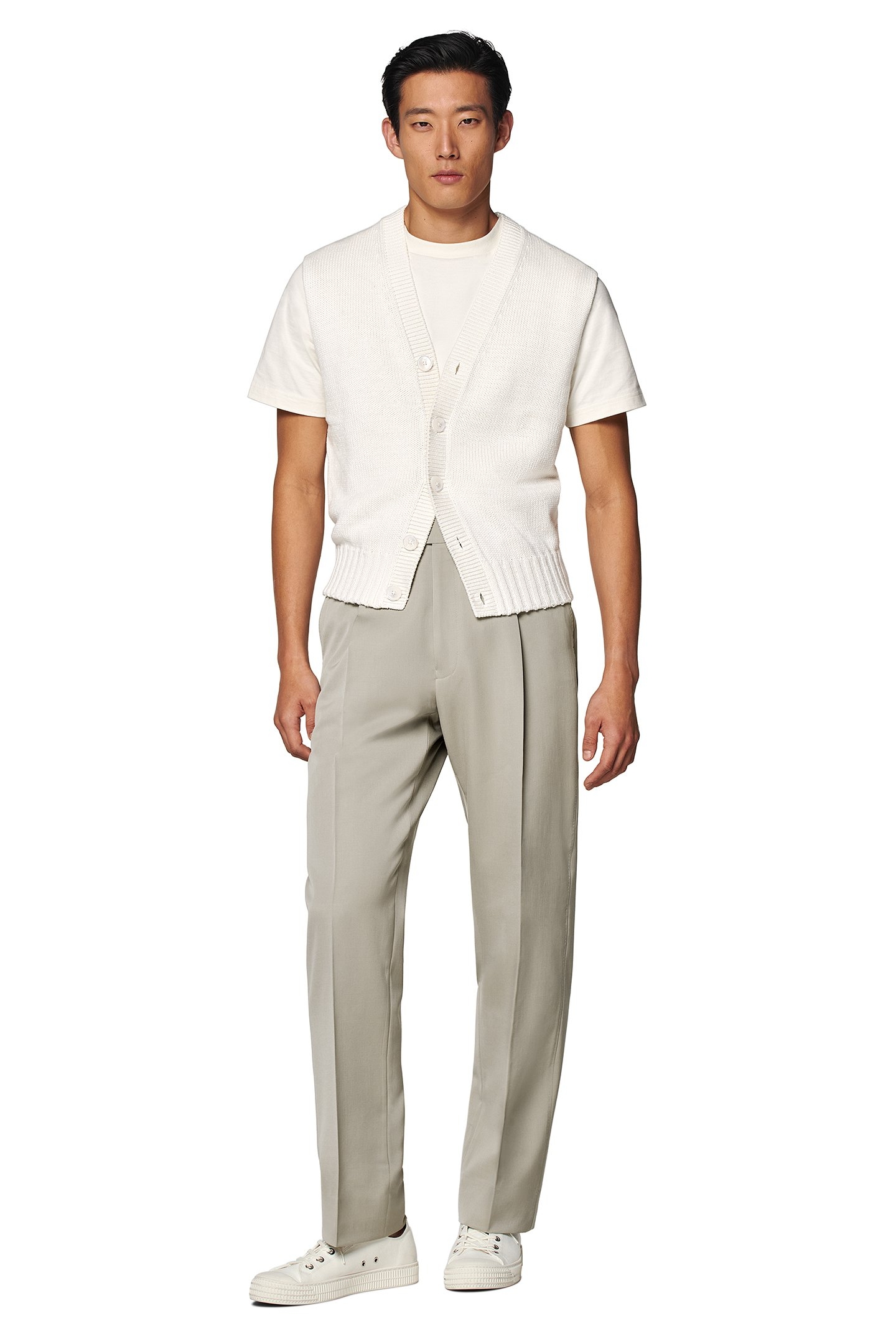 SLEEVELESS CARDIGAN OFF WHITE OFF-WHITE 2