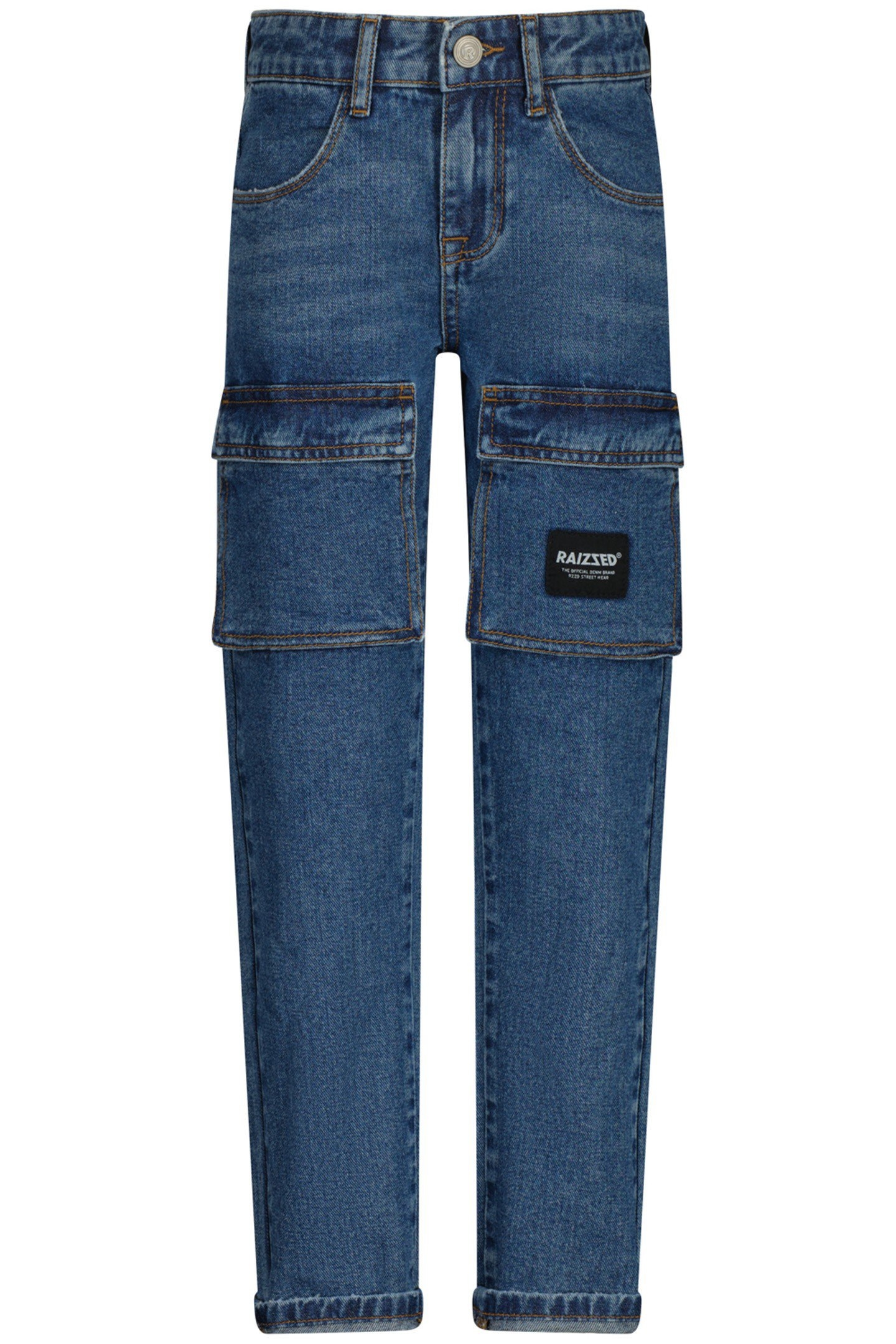 BOYS DENVER CARGO JEANS VINTAGE BLUE 1