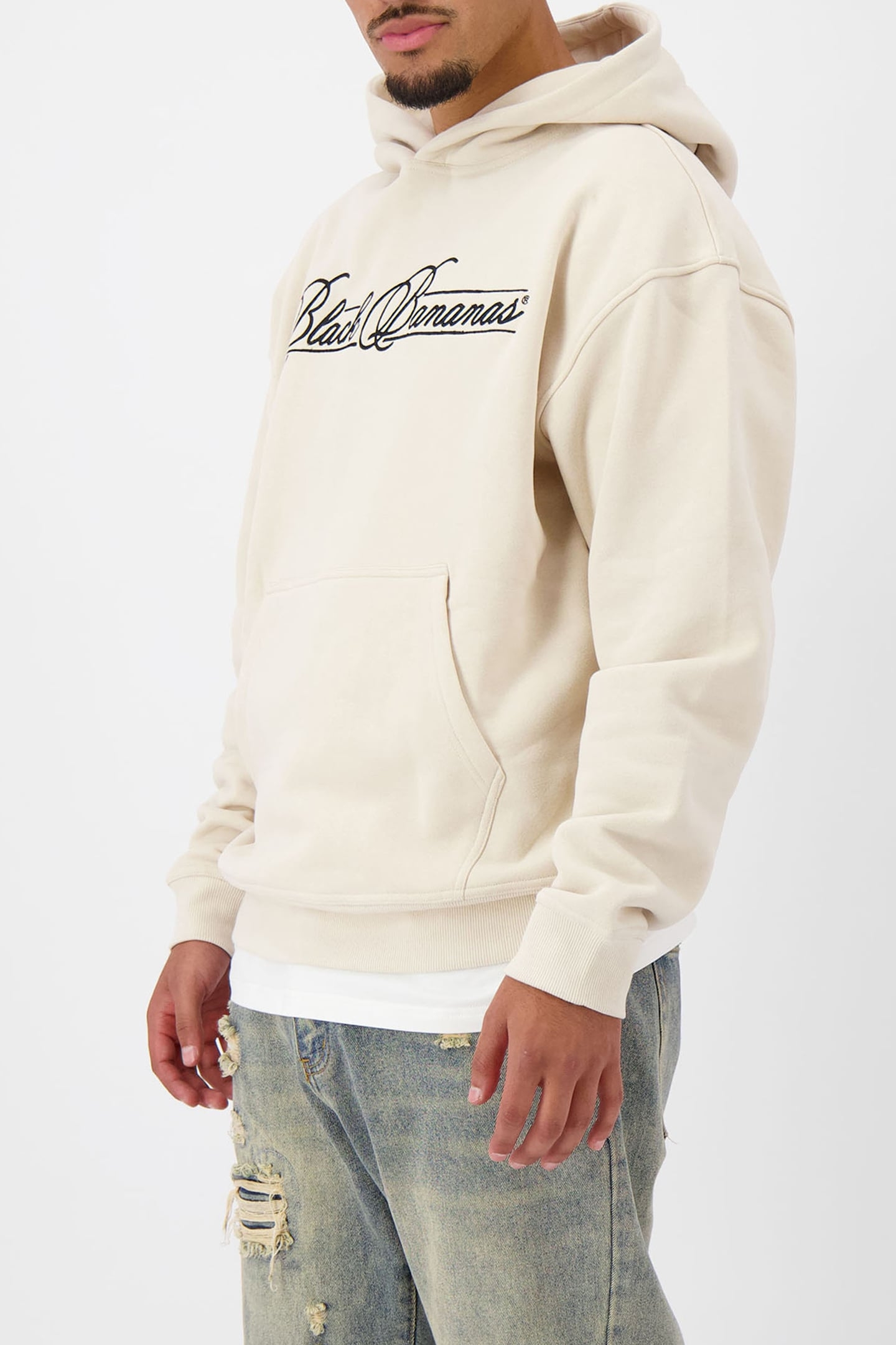 CALLIGRAPHY HOODIE SAND 5