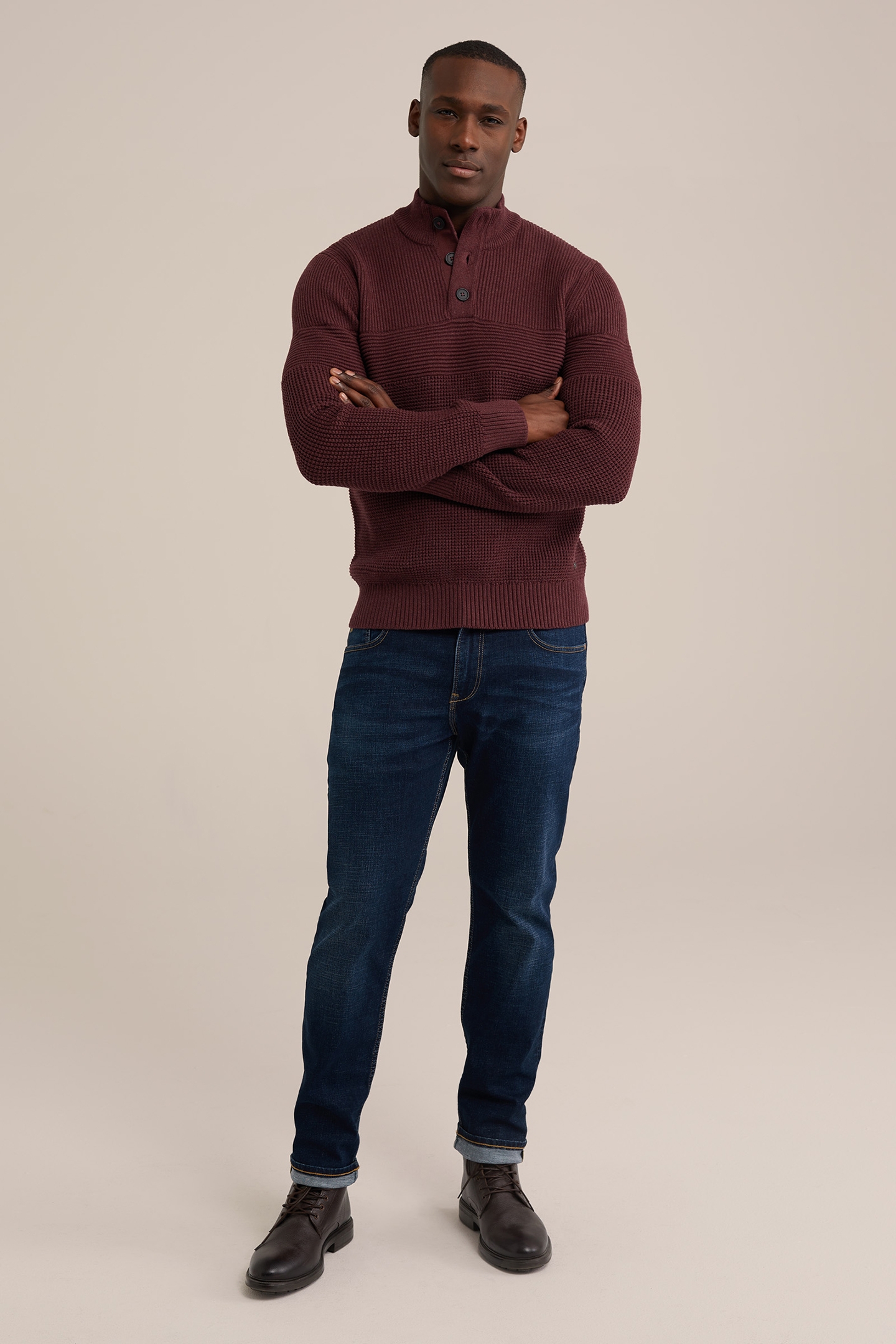 PULLOVER BURGUNDY RED 3