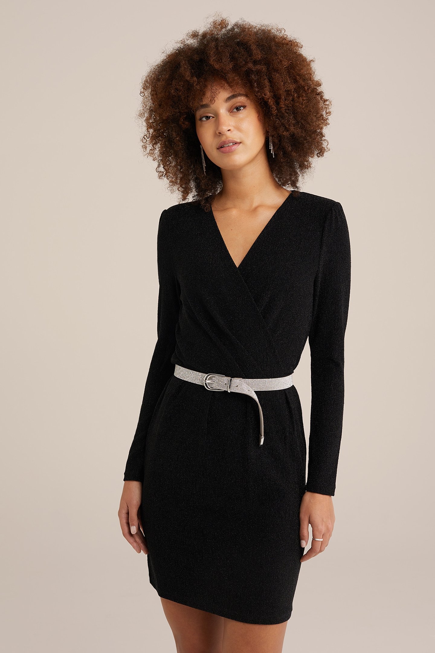 DRESS MID LENGTH BLACK 1