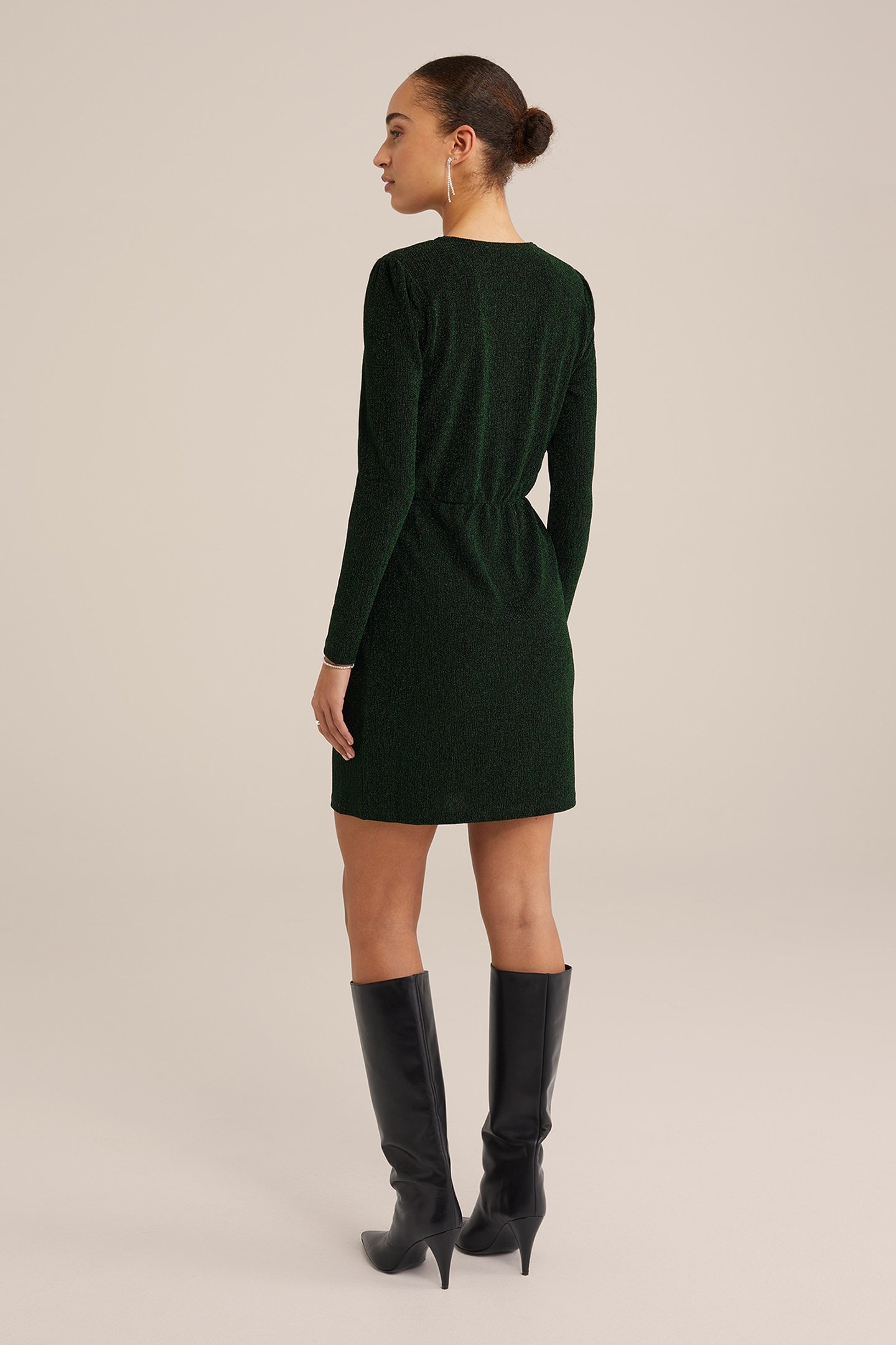 DRESS MID LENGTH DARK GREEN 3