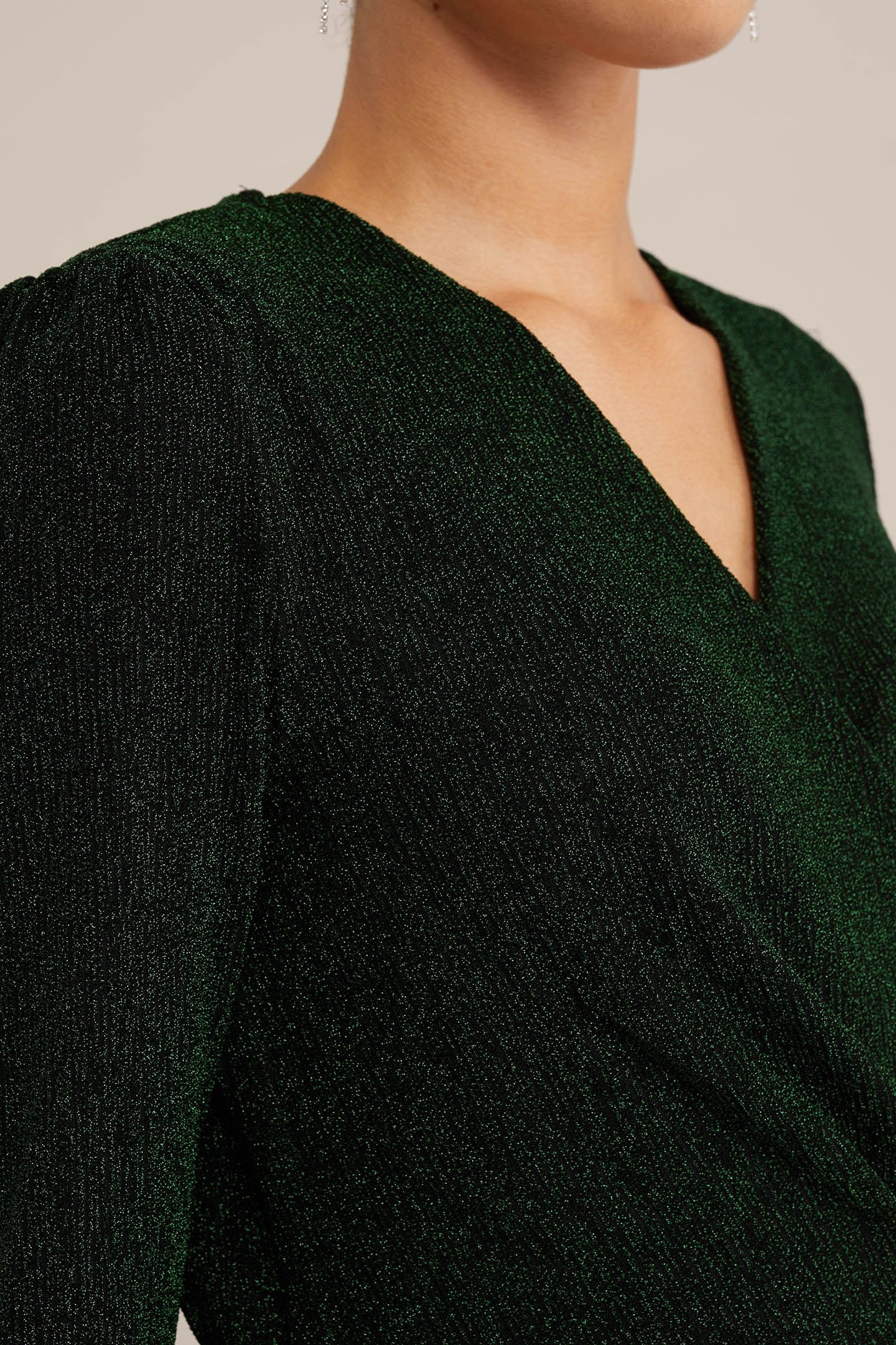 DRESS MID LENGTH DARK GREEN 5