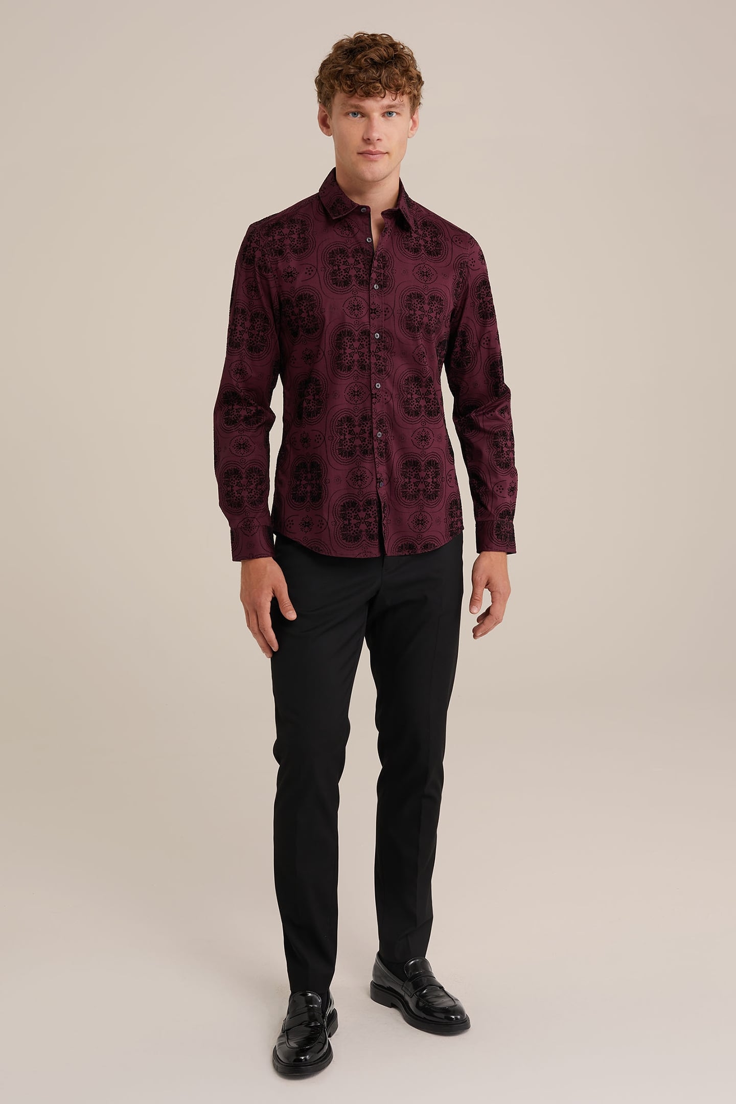 SHIRT BURGUNDY RED 3