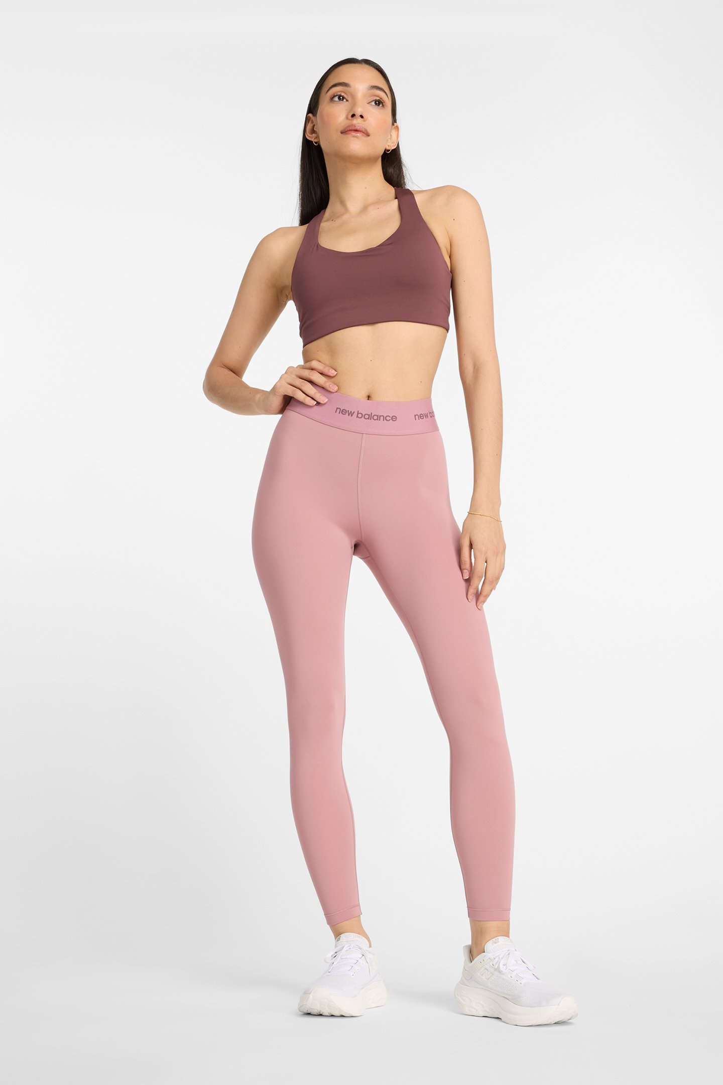 NB SLEEK HIGH RISE SPORT LEGGING ROSEWOOD 3