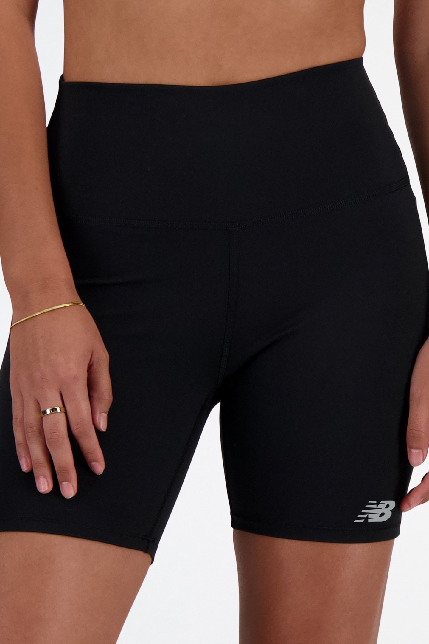 NB HARMONY HIGH RISE SHORT 6" BLACK 5