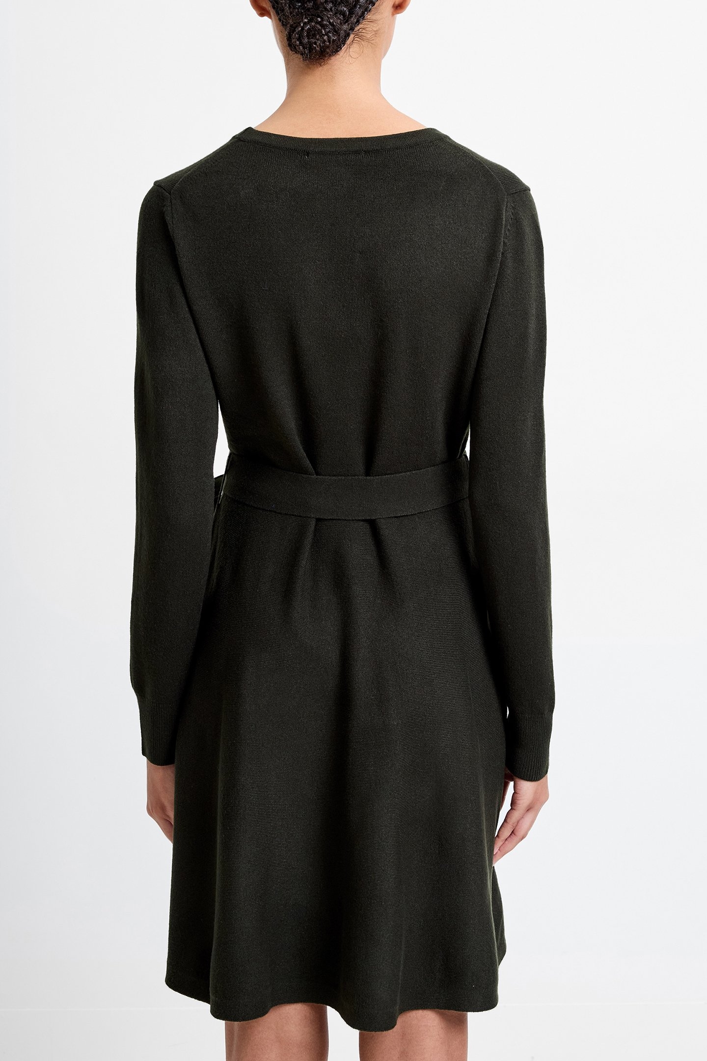 BABYSOFT WRAP MINI DRESS BRUNSWICK GREEN 2