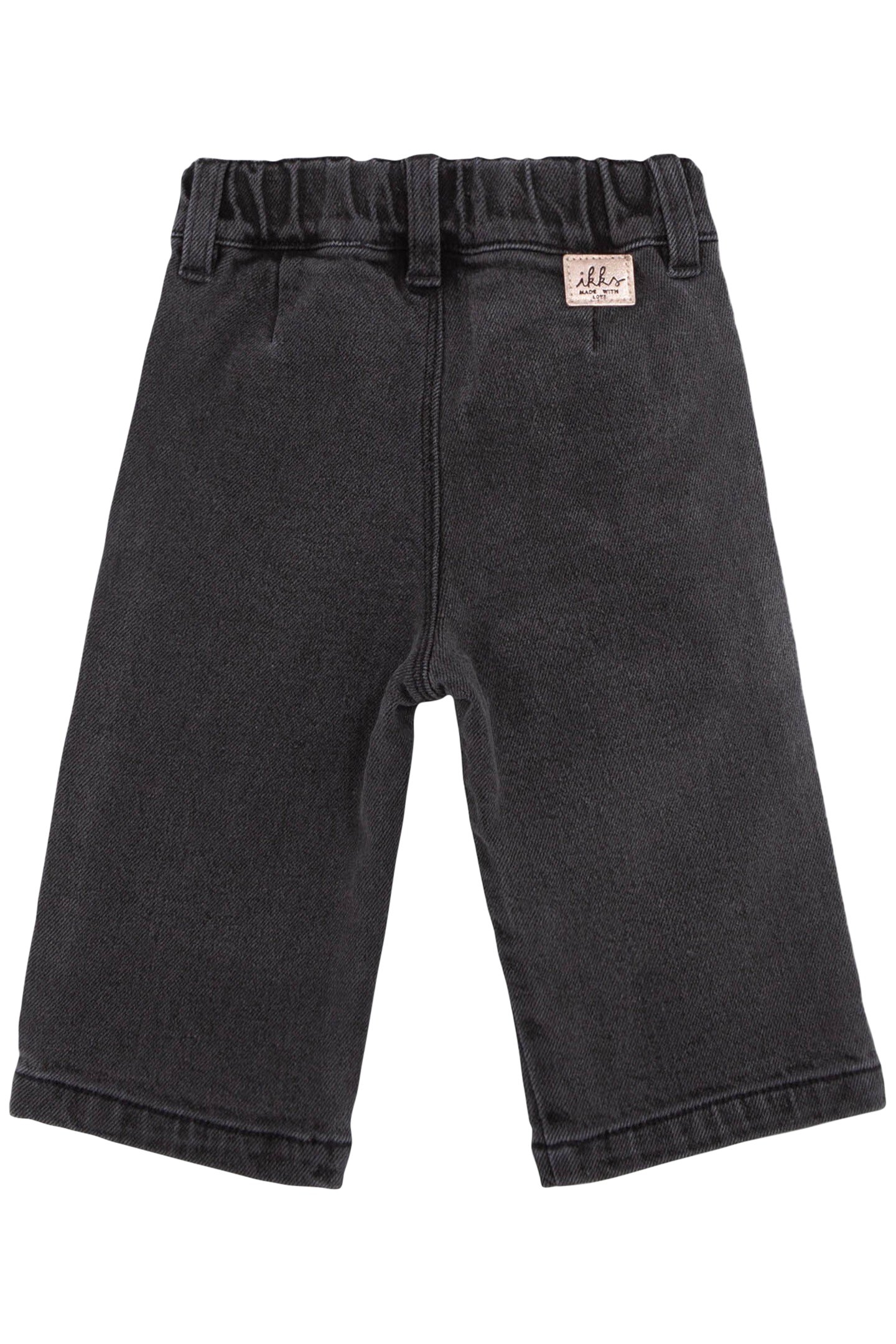 GIRL'S EMBROIDERED GREY LARGE JEANS 2