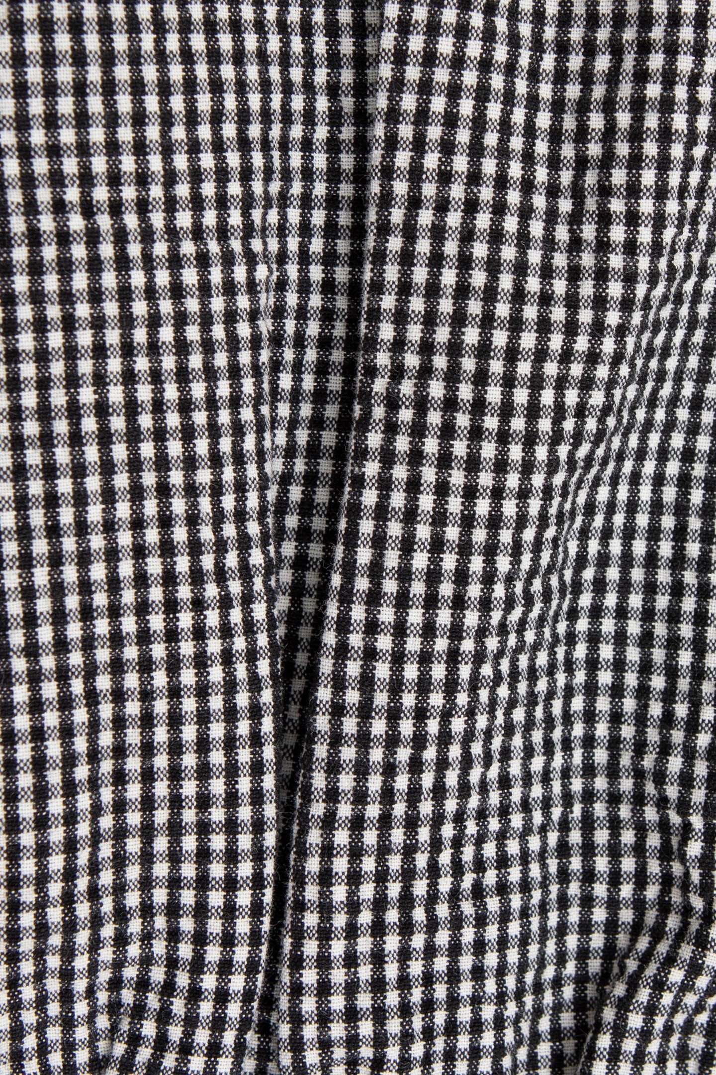 BABY GIRL DRESS IN ECRU WITH BLACK GINGHAM PATTERN 6