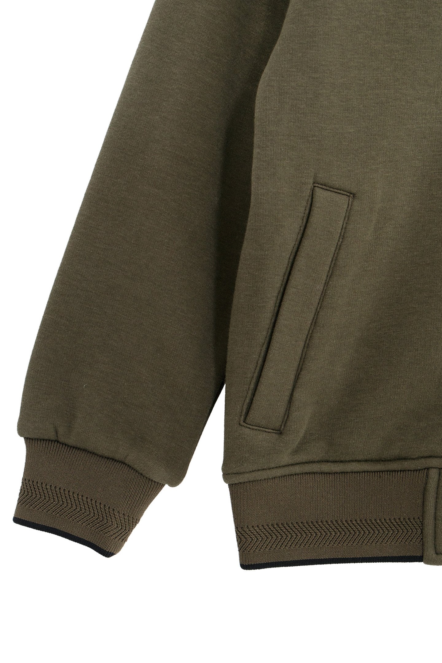 BOY'S ZIPPED KHAKI TEDDY CARDIGAN 4