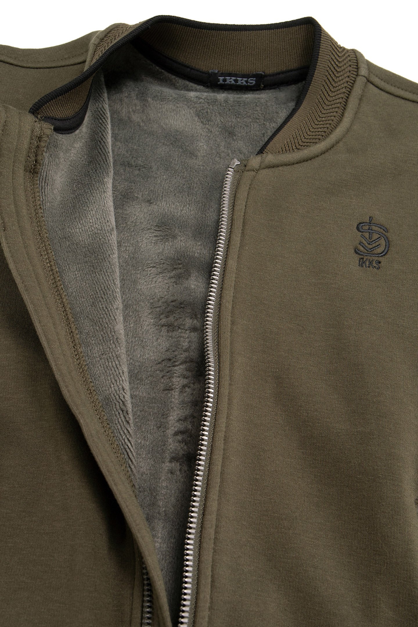 BOY'S ZIPPED KHAKI TEDDY CARDIGAN 5