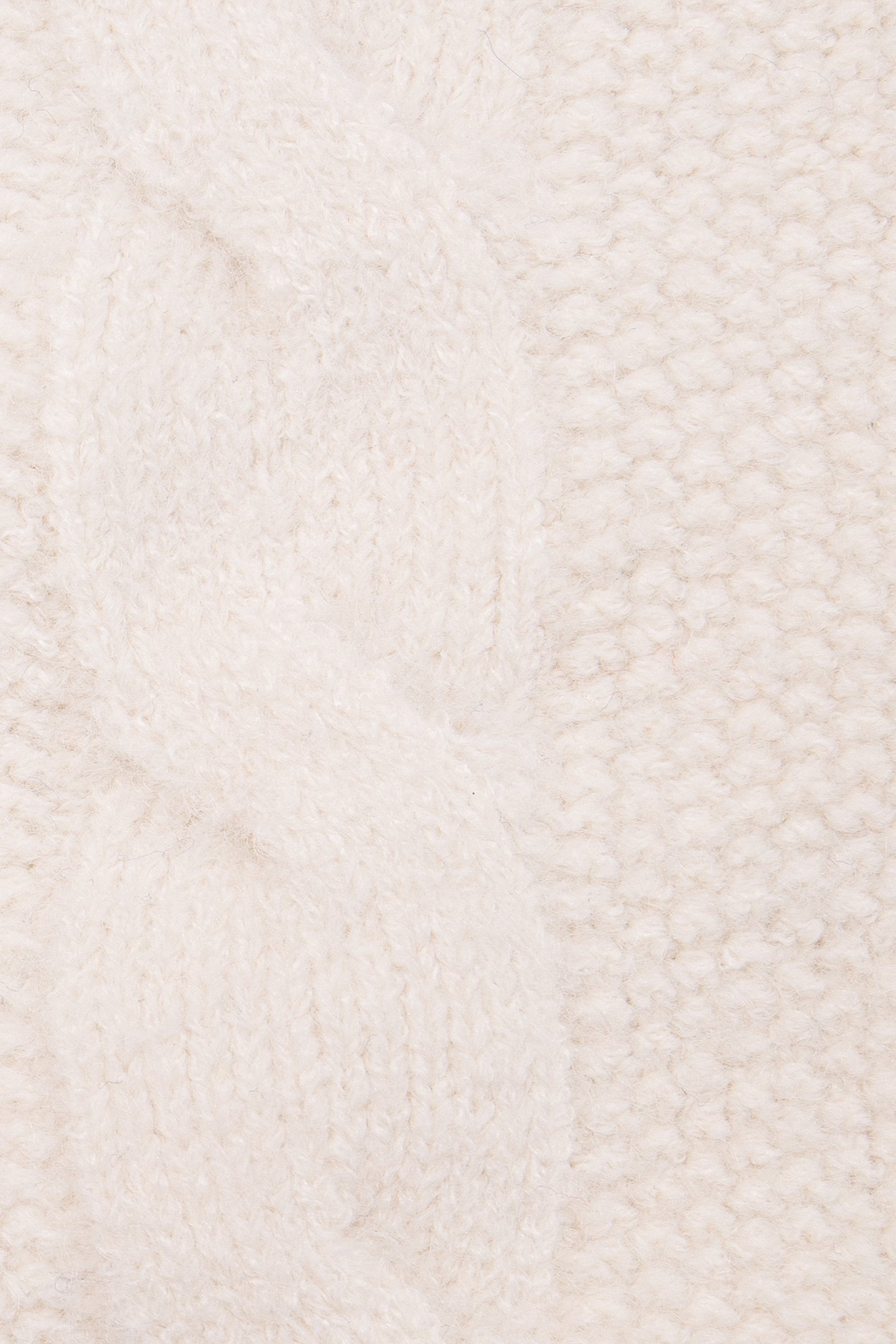 GIRL'S ECRU TURTLENECK KNIT SWEATER 6