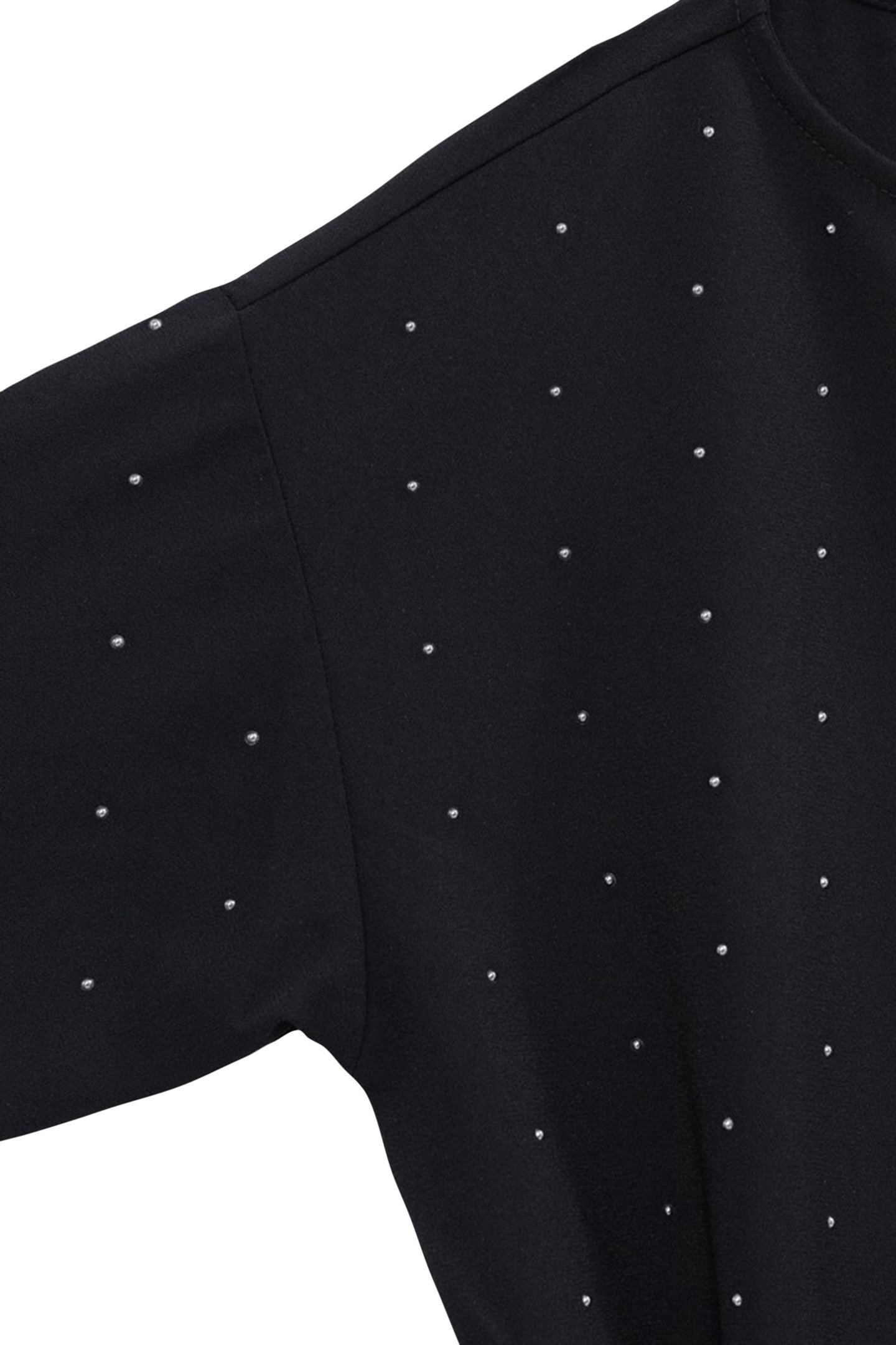 SHORT BLACK DRESS WITH STUD DECORATION 4