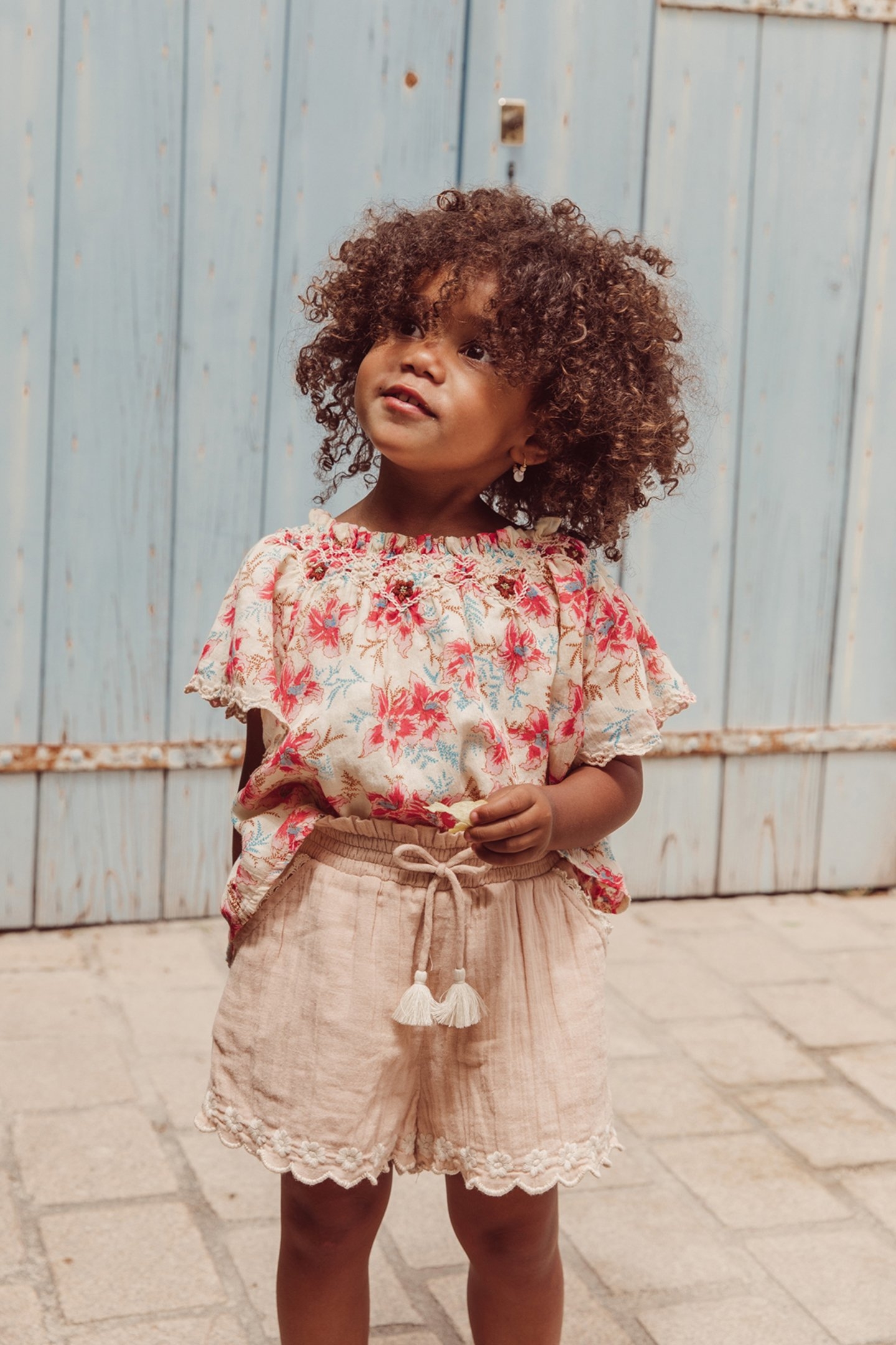 BLOUSE FLORE RASPBERRY FLOWERS 1
