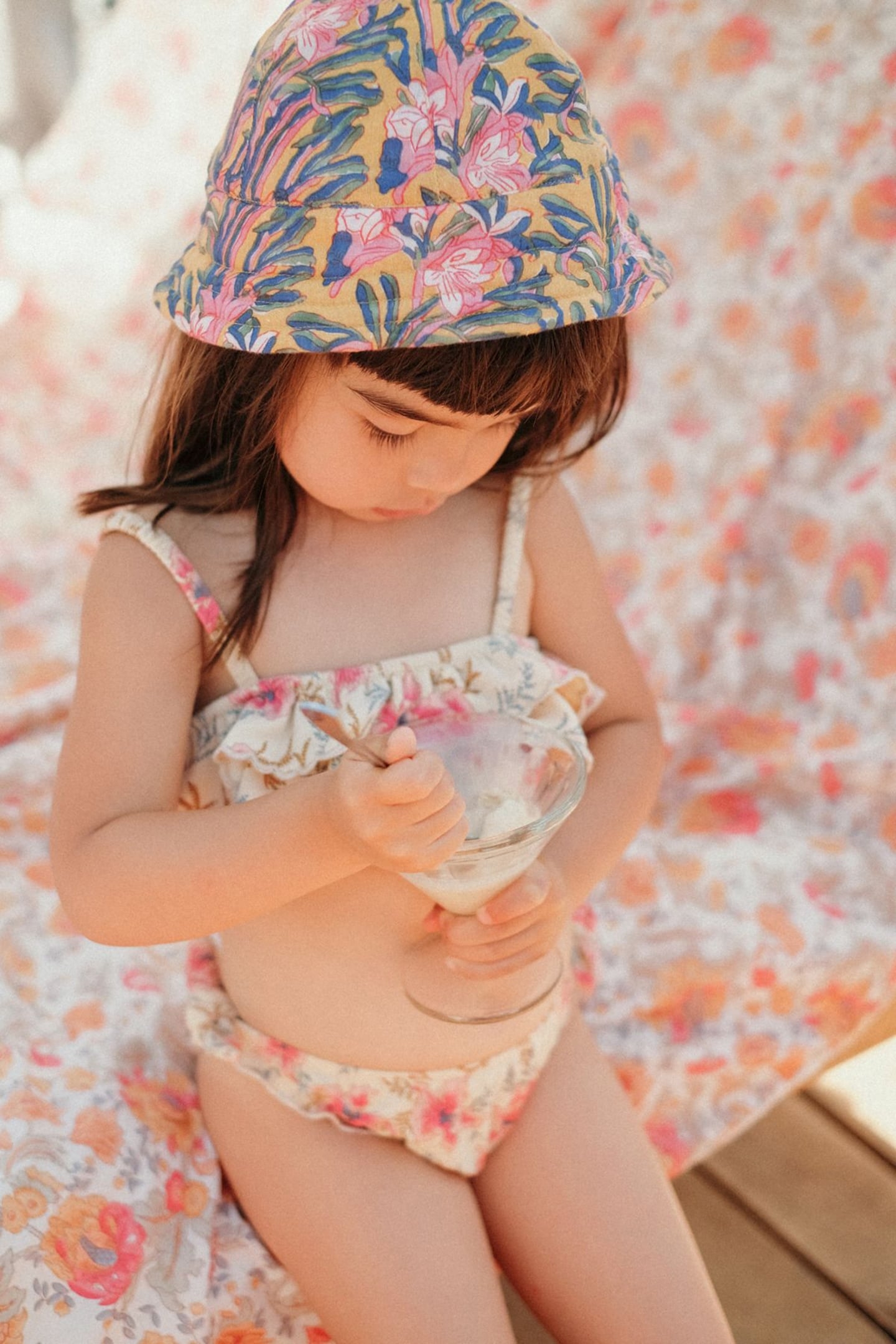 SUN HAT AFID HONEY FLOWER / CREAM 1
