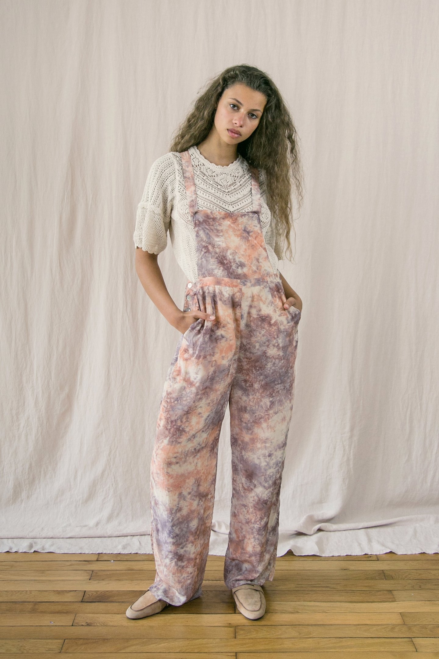 OVERALLS CLEMENCE FIG TIE & DYE 1